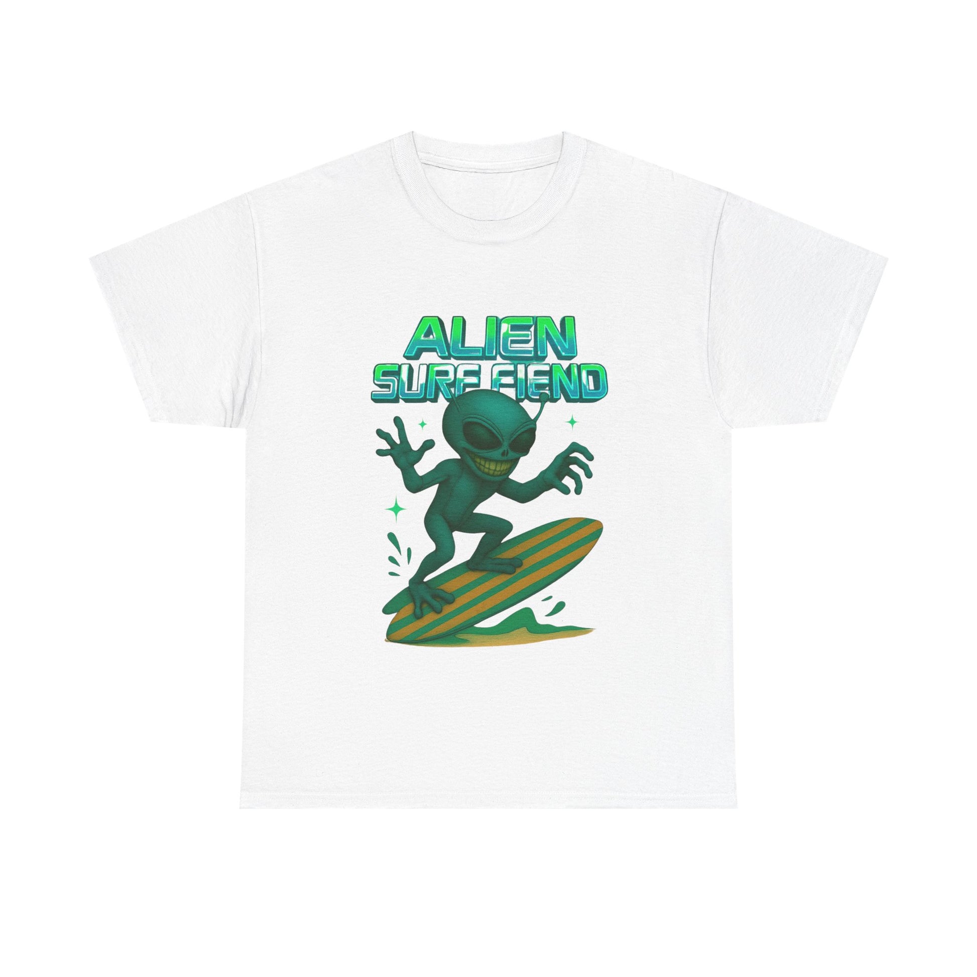 Alien Surf Fiend T-shirt - Retro Au Go Go