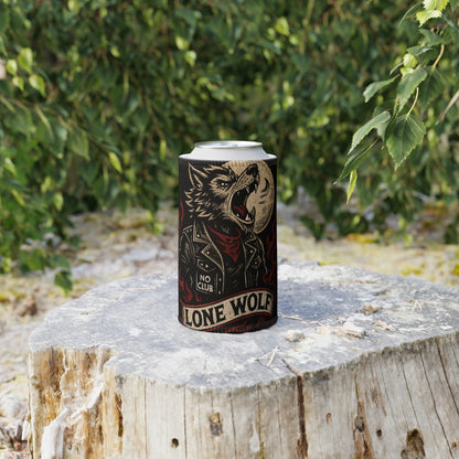 No Club Lone Wolf Stubby Cooler - Retro Au Go Go