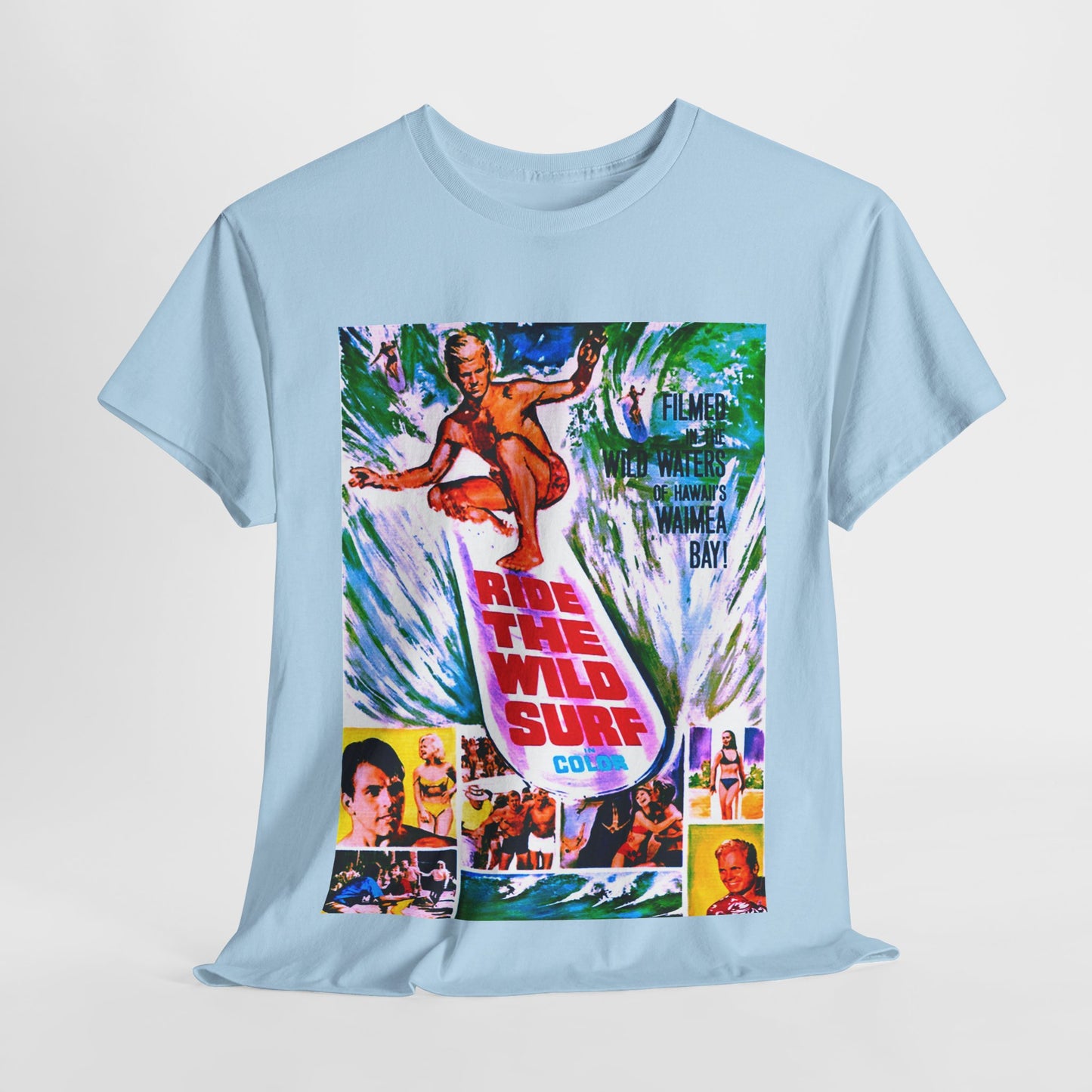 Ride The Wild Surf T-shirt - Retro Au Go Go
