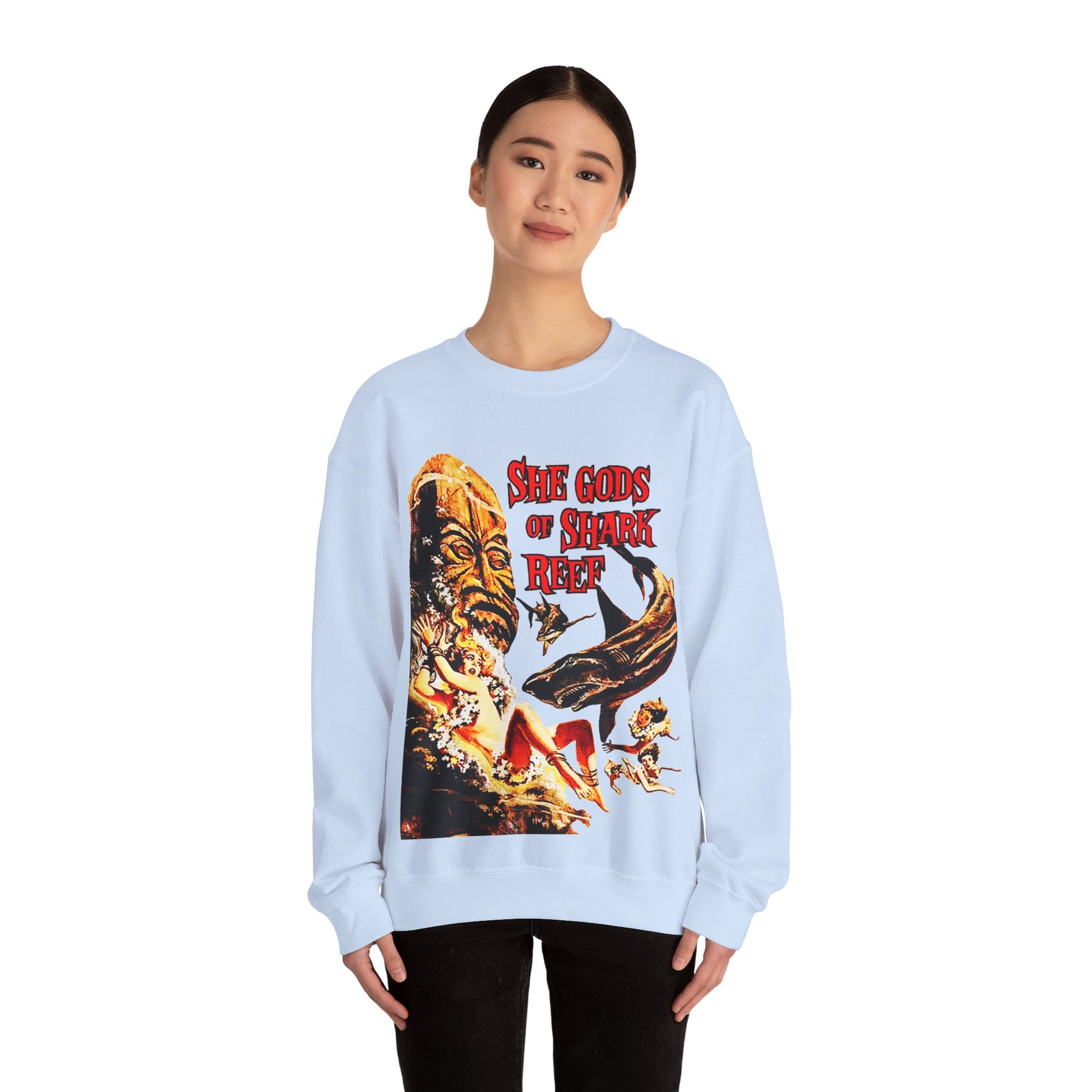 She Gods Of Shark Reef Sweatshirt - Retro Au Go Go