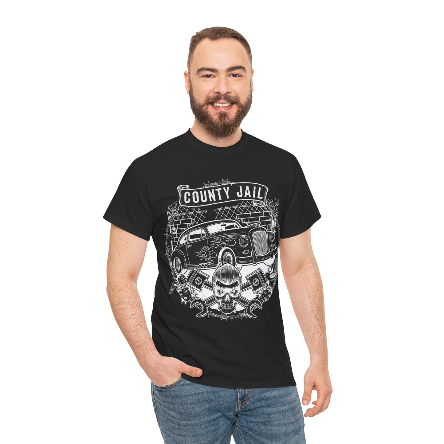 County Jail T-Shirt - Retro Au Go Go