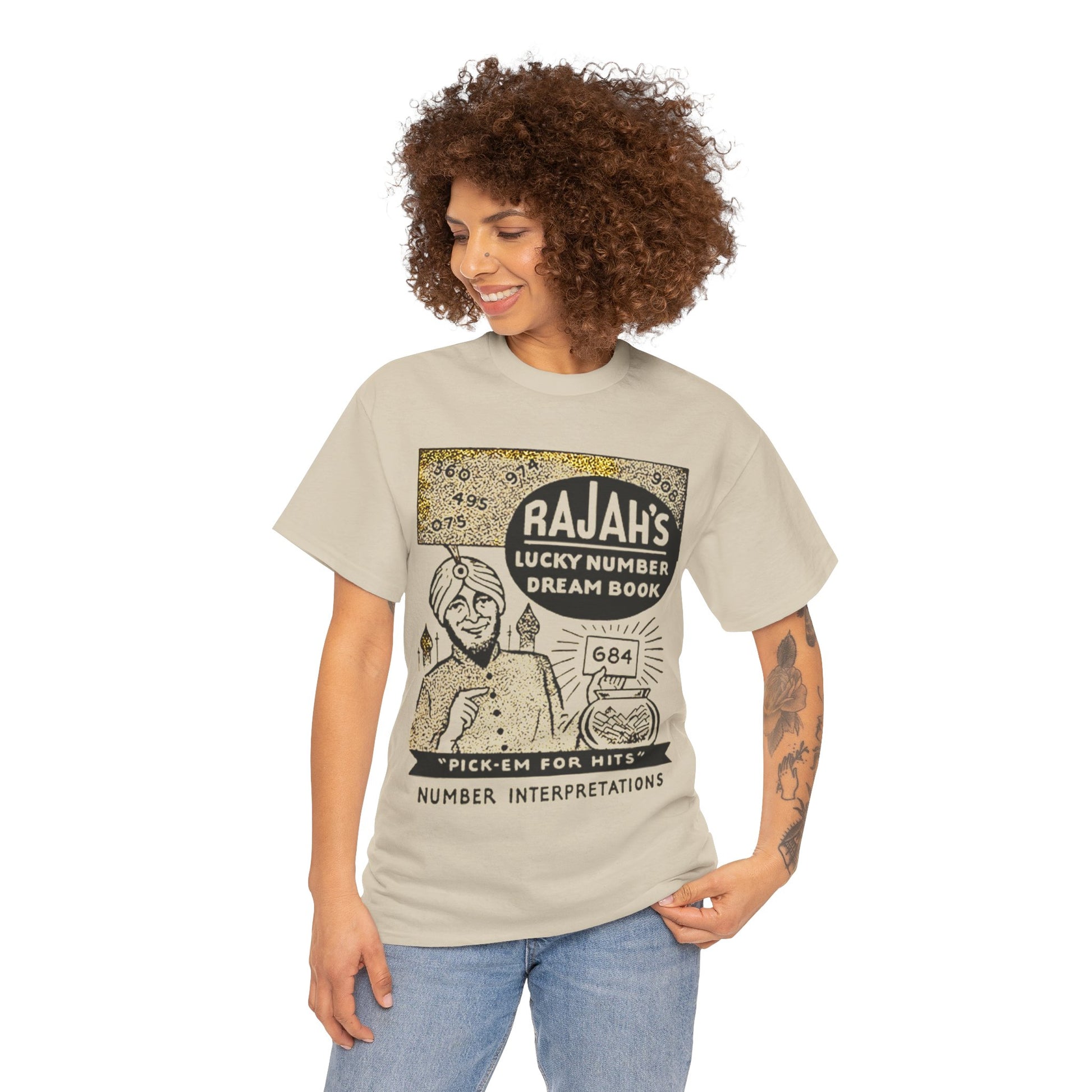 Rajah’s Lucky Number Dream Book T-Shirt - Retro Au Go Go