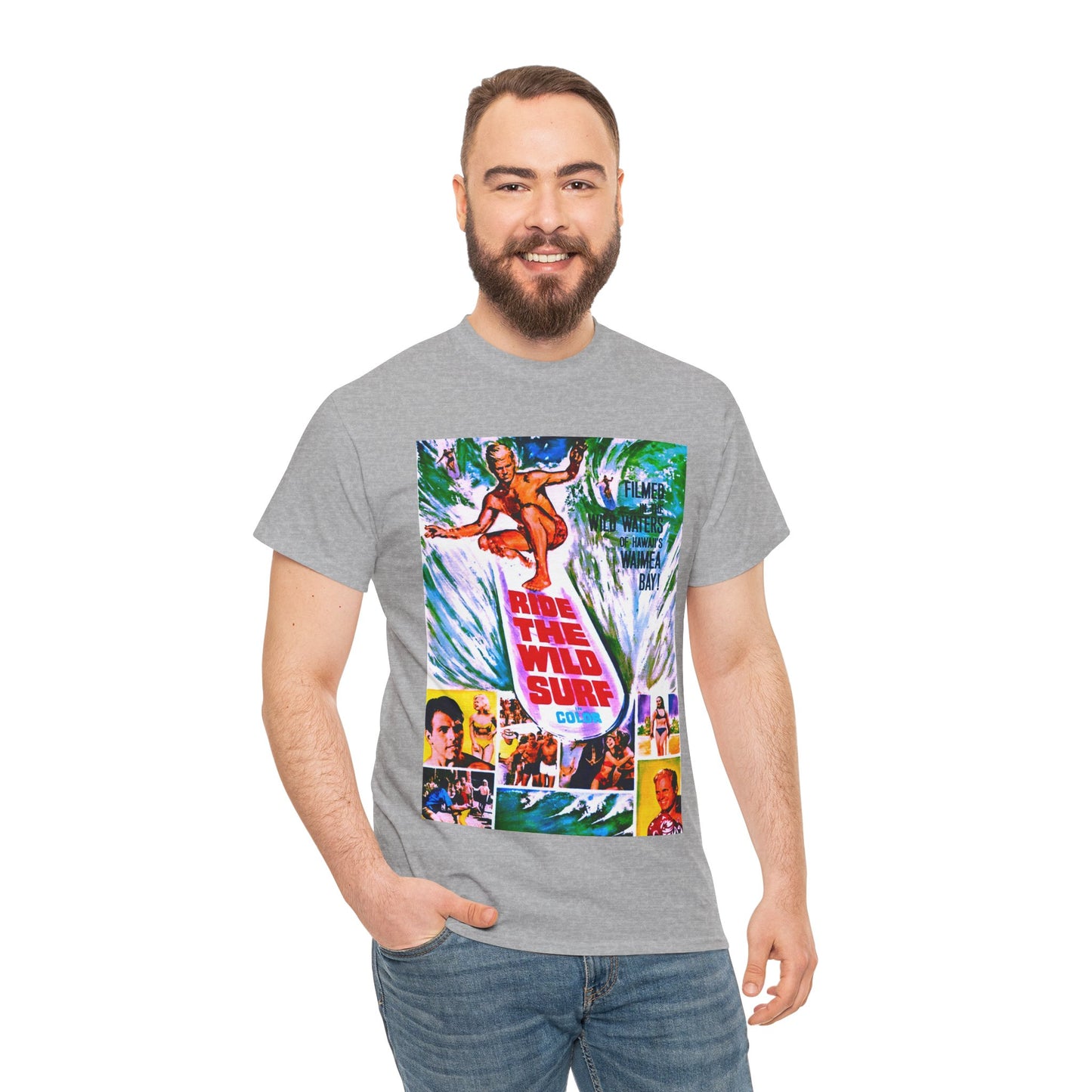 Ride The Wild Surf T-shirt - Retro Au Go Go