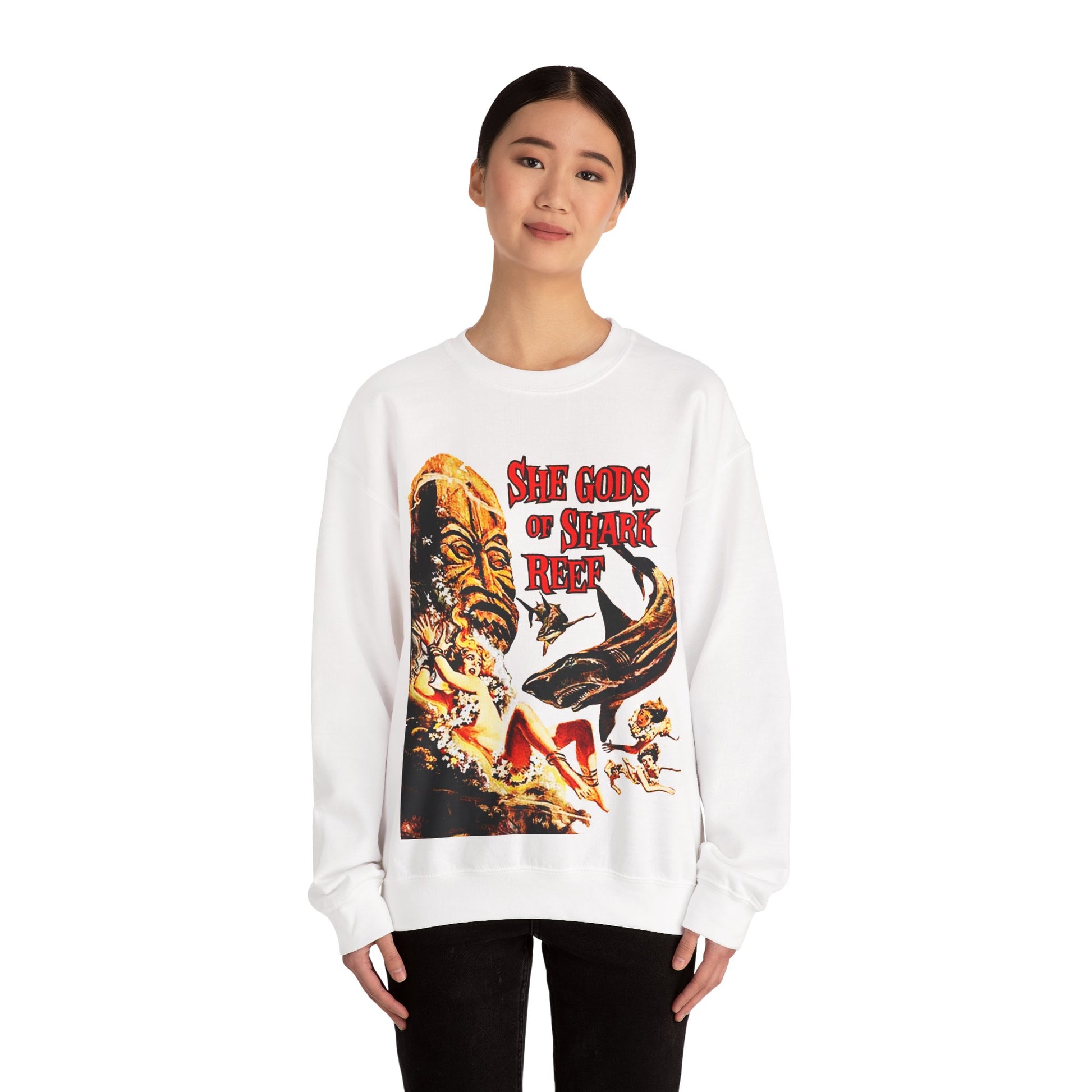 She Gods Of Shark Reef Sweatshirt - Retro Au Go Go