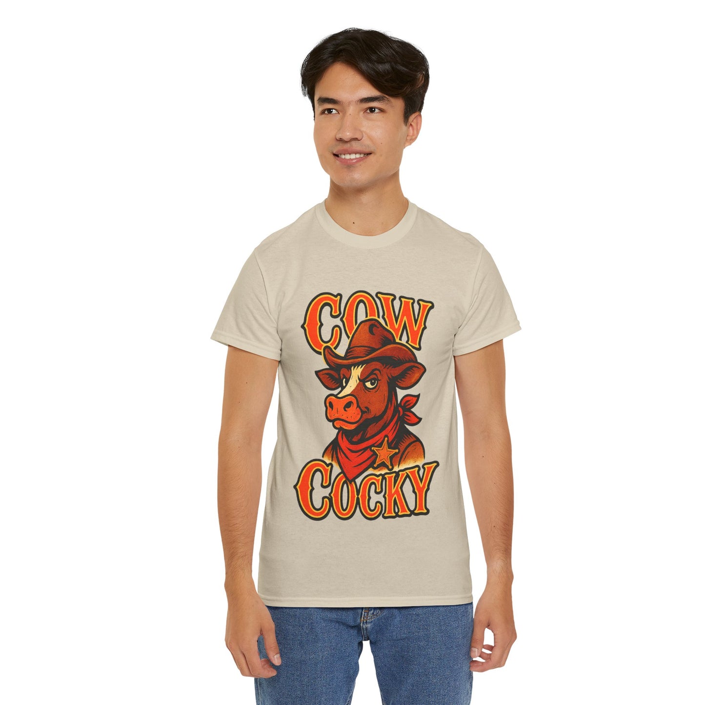 Cow Cocky T-Shirt - Retro Au Go Go