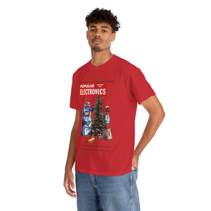 Robots Christmas T-shirt - Retro Au Go Go