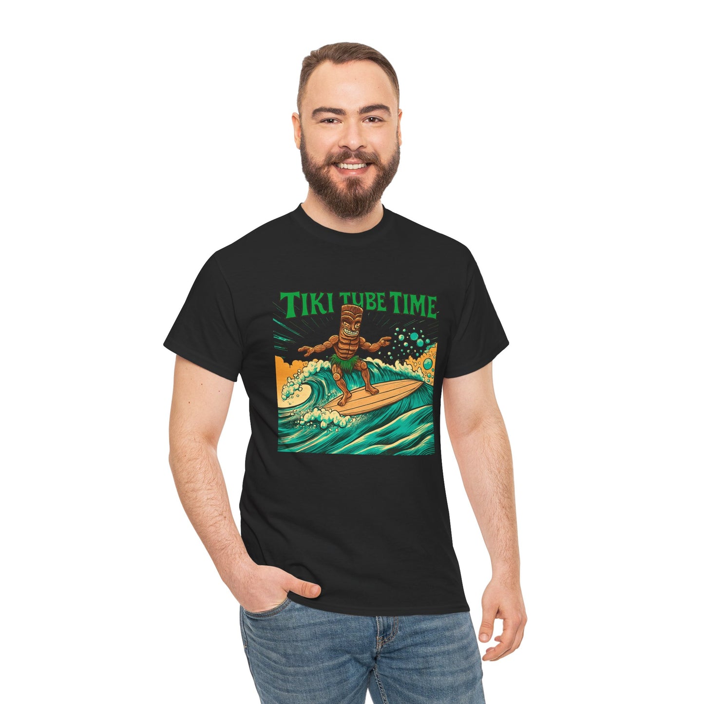 Tiki Tube Time T-shirt - Retro Au Go Go