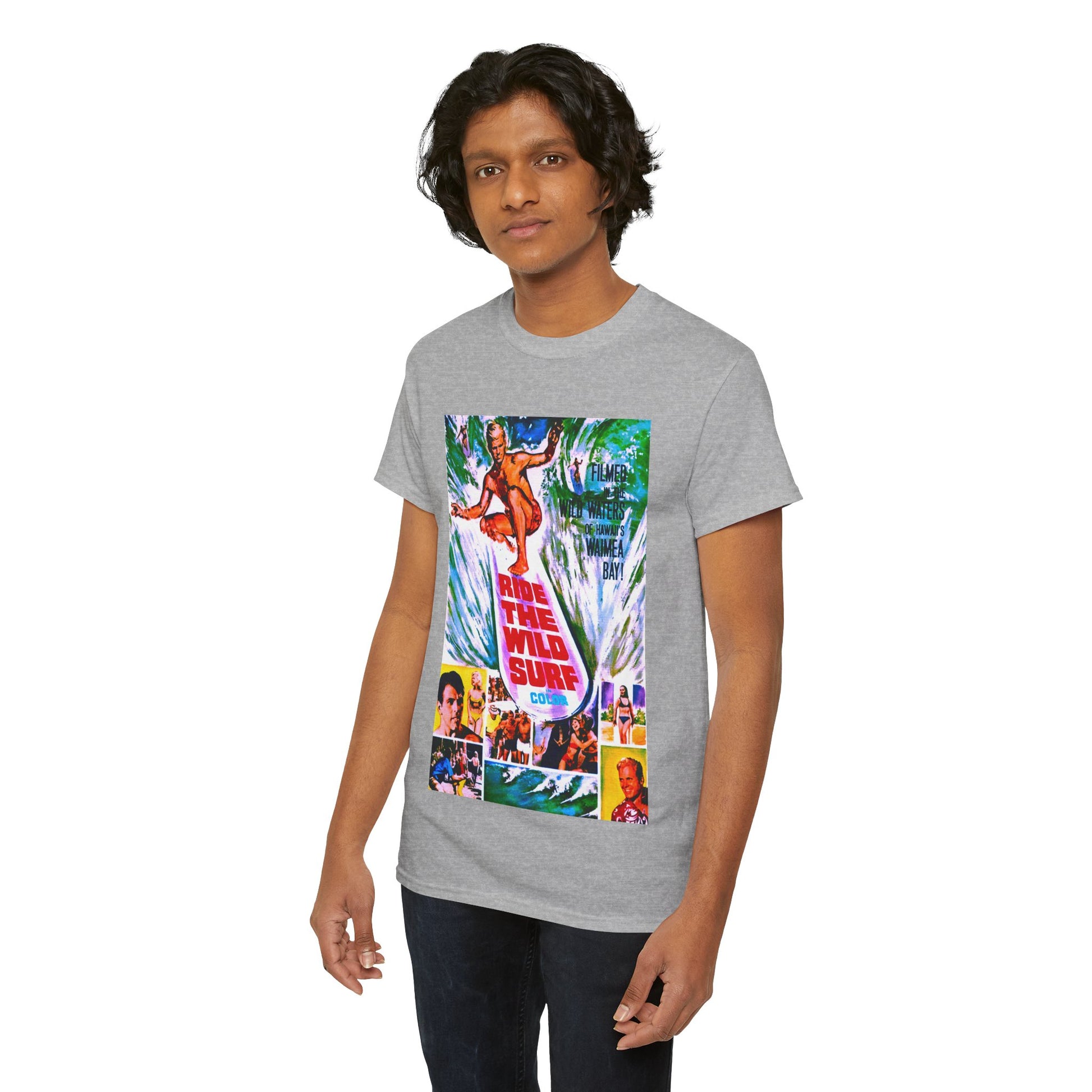 Ride The Wild Surf T-shirt - Retro Au Go Go