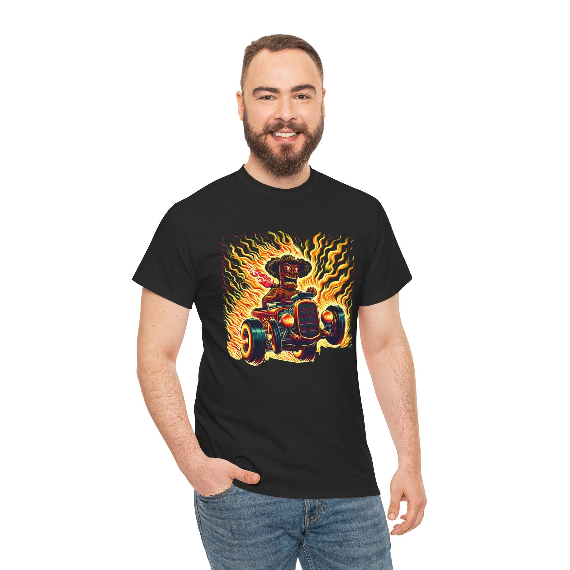 Tiki Hotrodder T-shirt - Retro Au Go Go