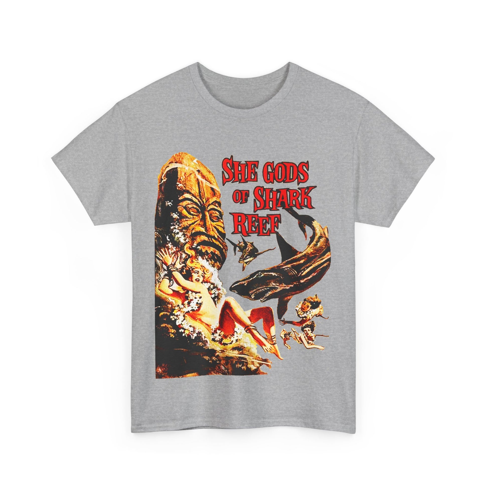 She Gods Of Shark Reef T-Shirt - Retro Au Go Go