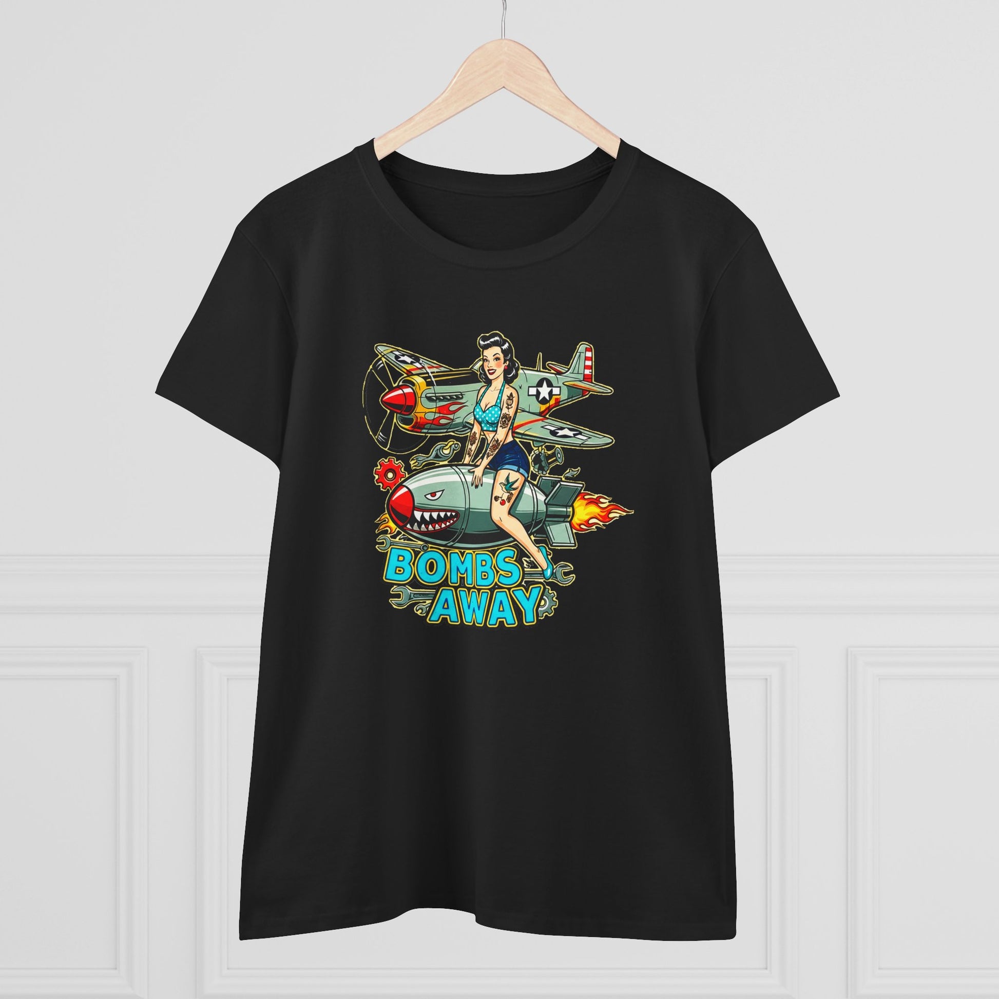 Bombs Away Womens T-Shirt - Retro Au Go Go