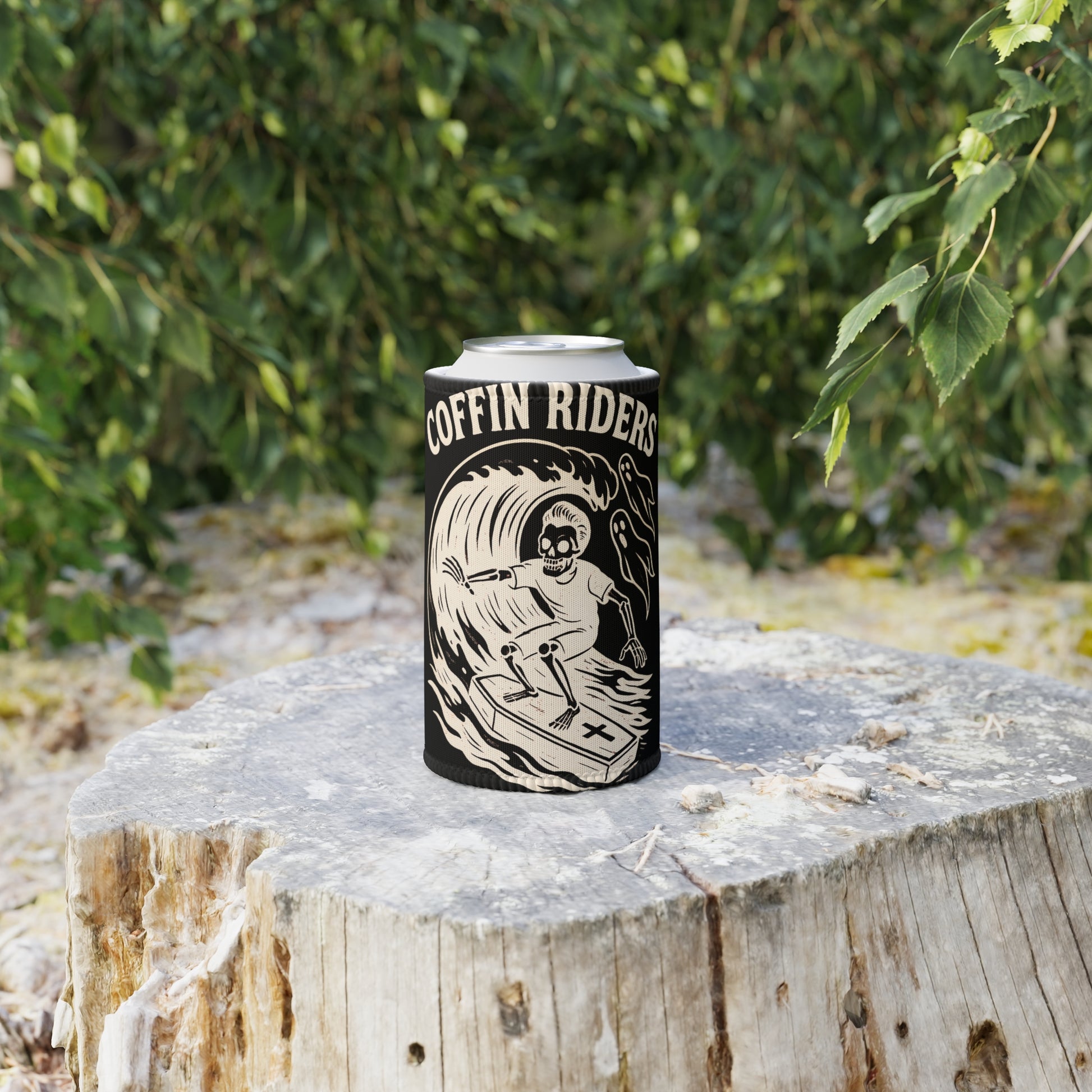 Coffin Riders Stubby Cooler - Retro Au Go Go