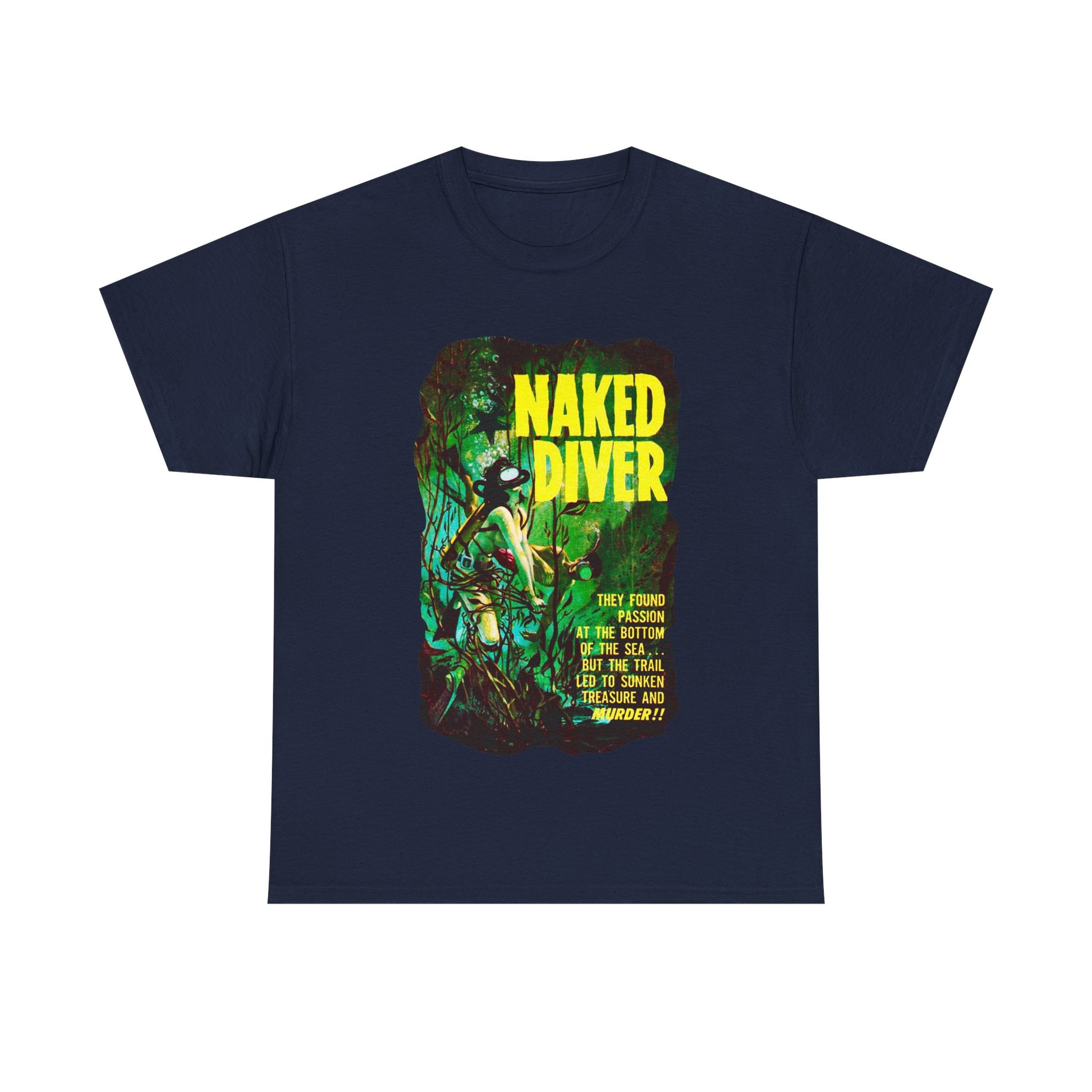 Naked Diver T-shirt - Retro Au Go Go