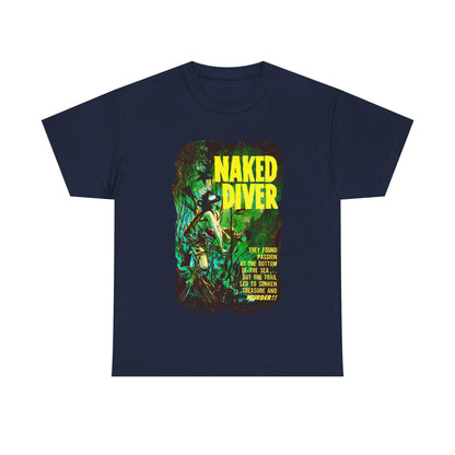 Naked Diver T-shirt - Retro Au Go Go