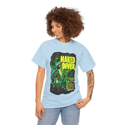 Naked Diver T-shirt - Retro Au Go Go