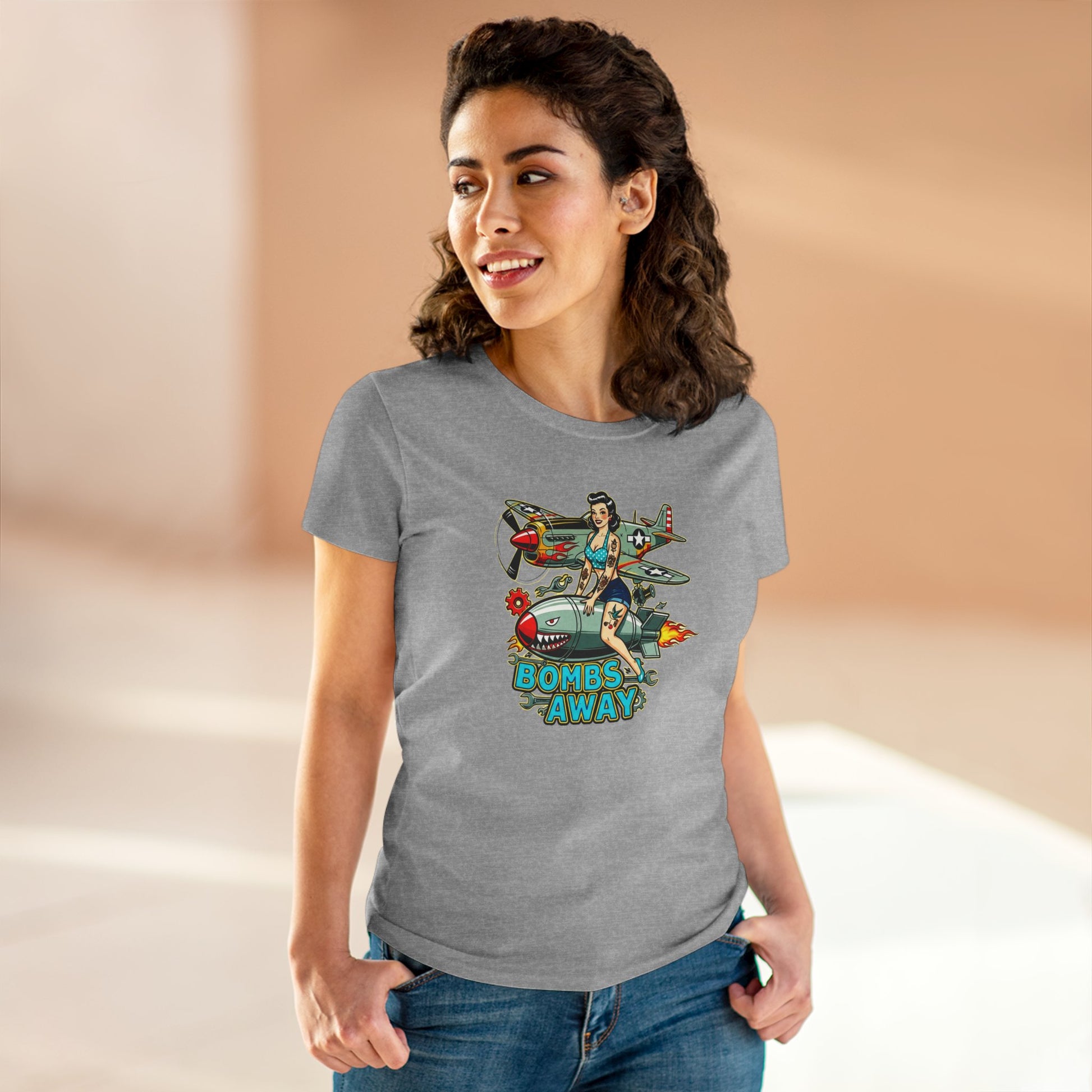 Bombs Away Womens T-Shirt - Retro Au Go Go
