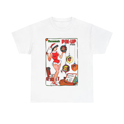 Veronica's Pinup Christmas T-shirt - Retro Au Go Go