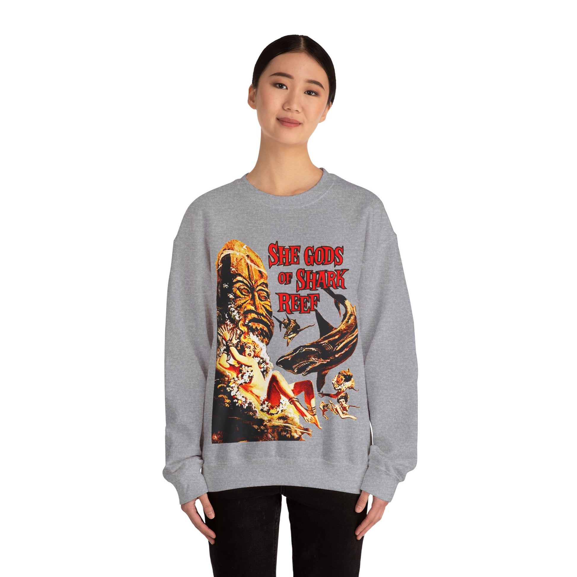 She Gods Of Shark Reef Sweatshirt - Retro Au Go Go