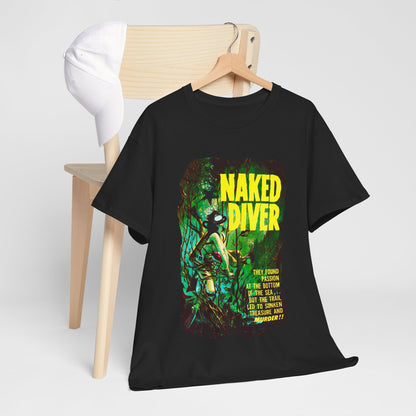 Naked Diver T-shirt - Retro Au Go Go