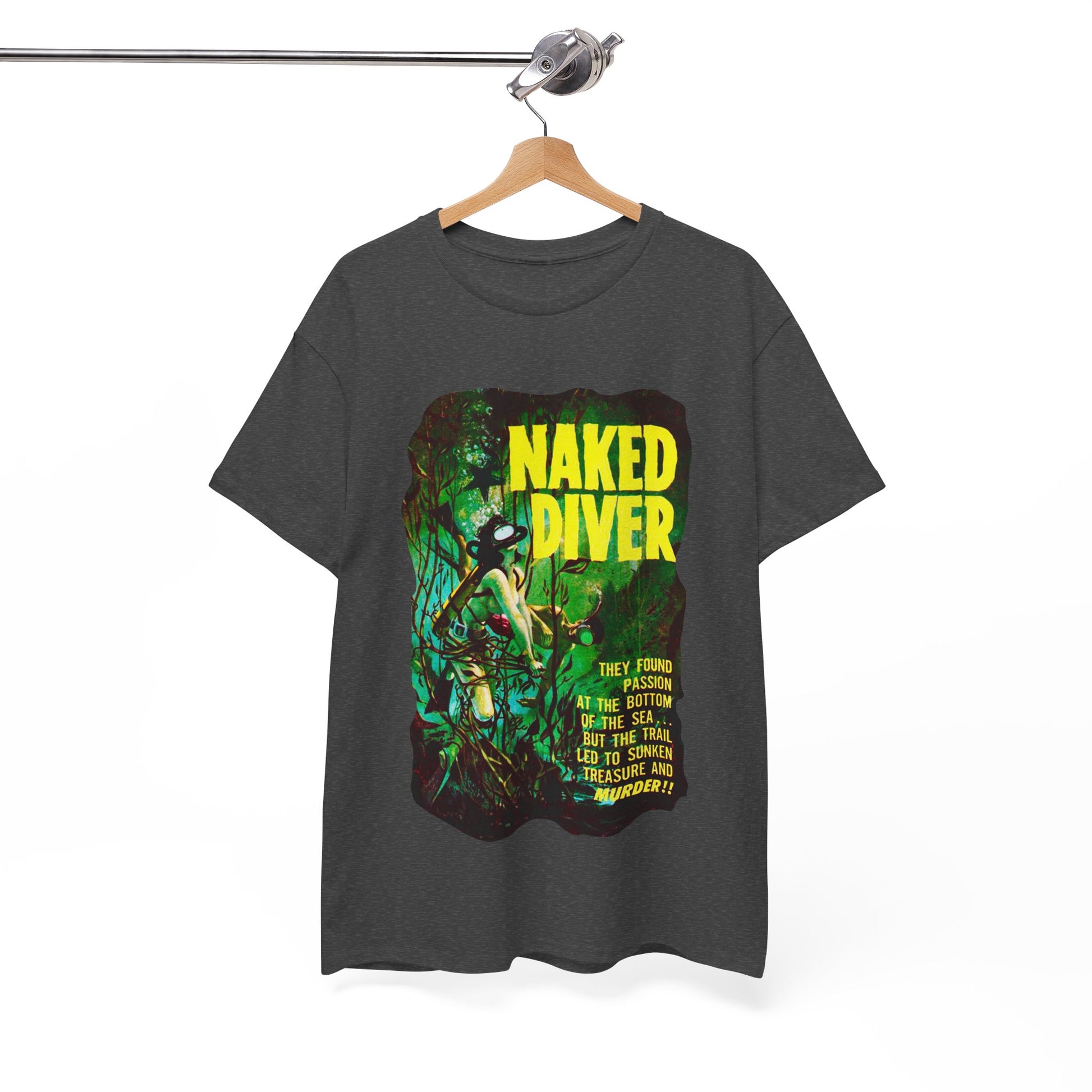 Naked Diver T-shirt - Retro Au Go Go
