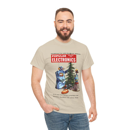 Robots Christmas T-shirt - Retro Au Go Go