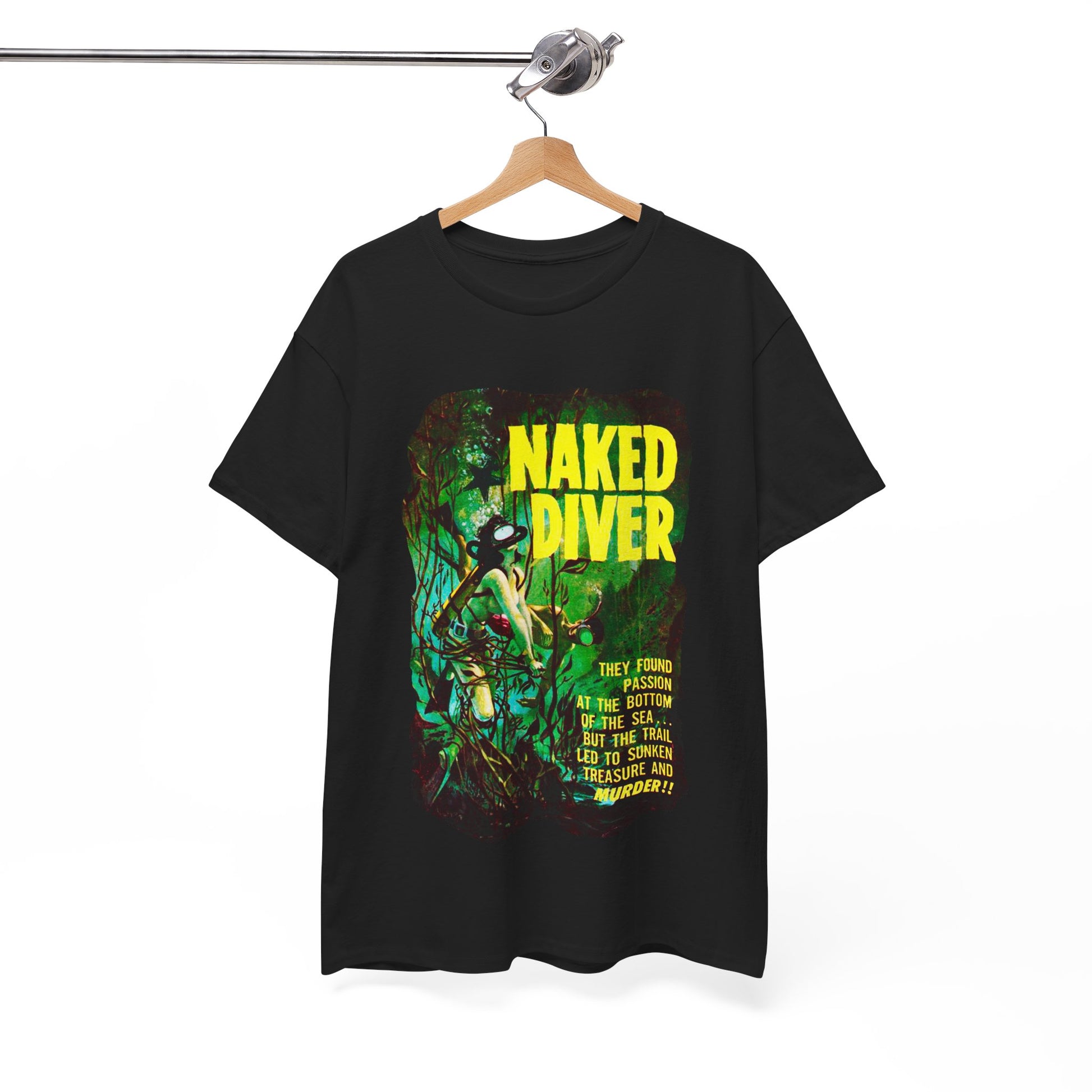 Naked Diver T-shirt - Retro Au Go Go