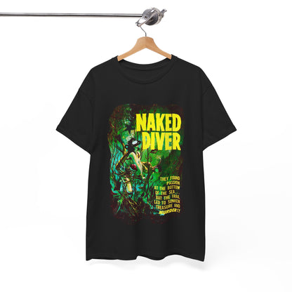 Naked Diver T-shirt - Retro Au Go Go