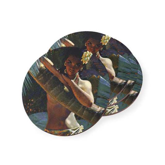 Hawaiian Beauty Coaster Set Of 4 - Retro Au Go Go