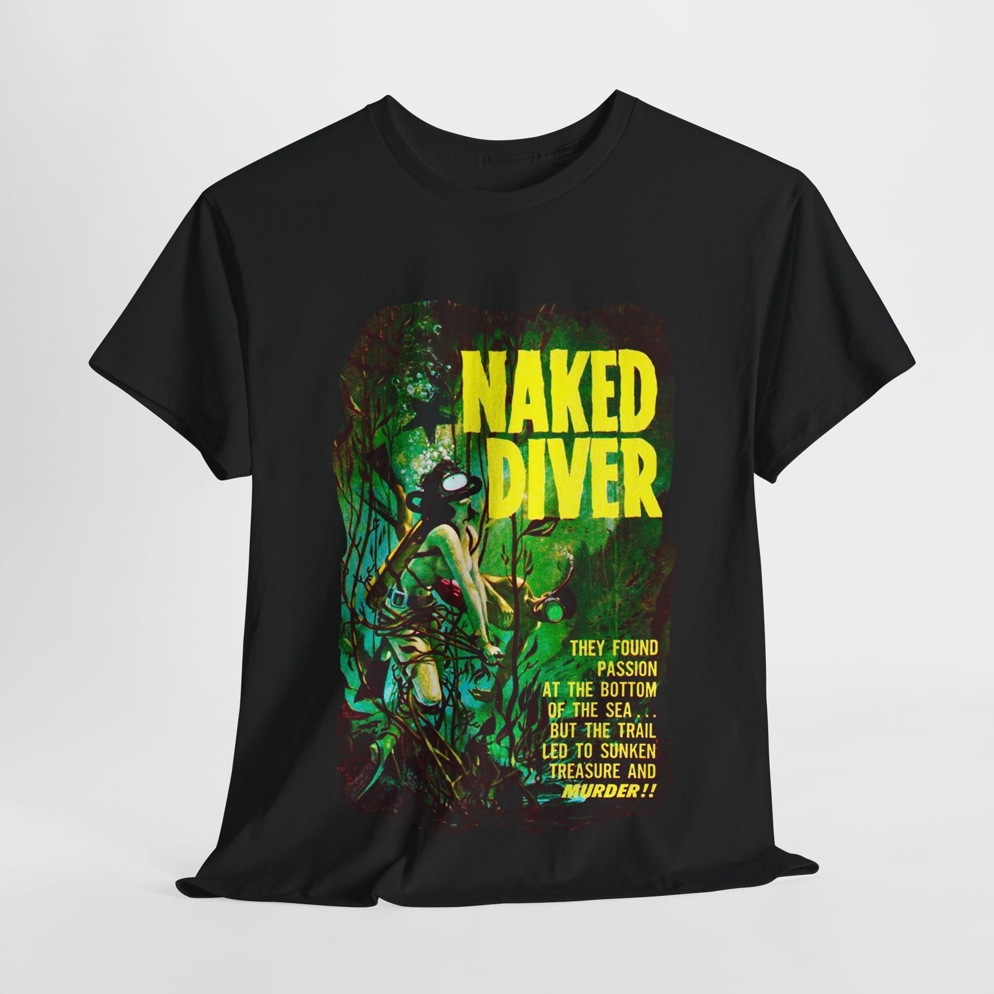 Naked Diver T-shirt - Retro Au Go Go