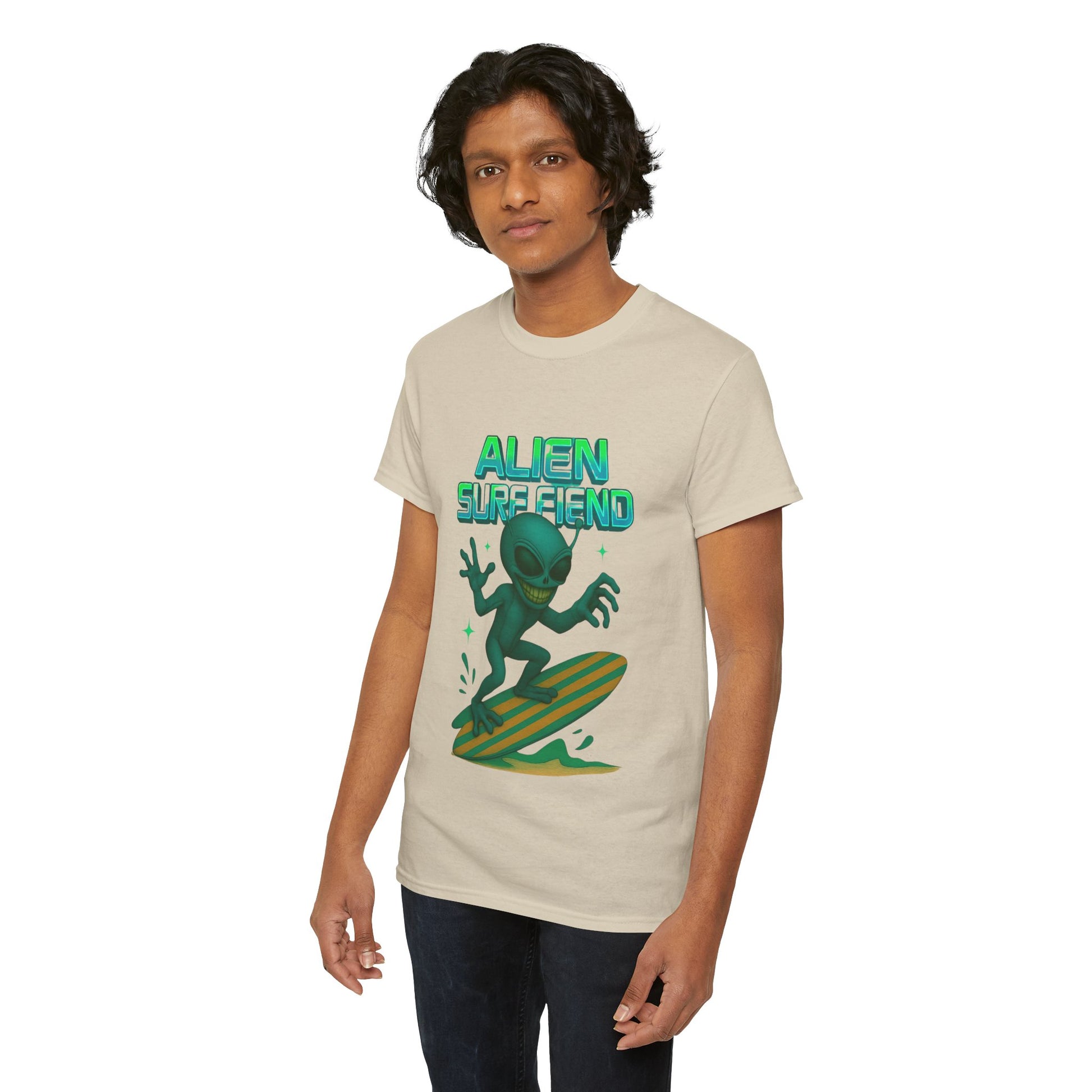 Alien Surf Fiend T-shirt - Retro Au Go Go