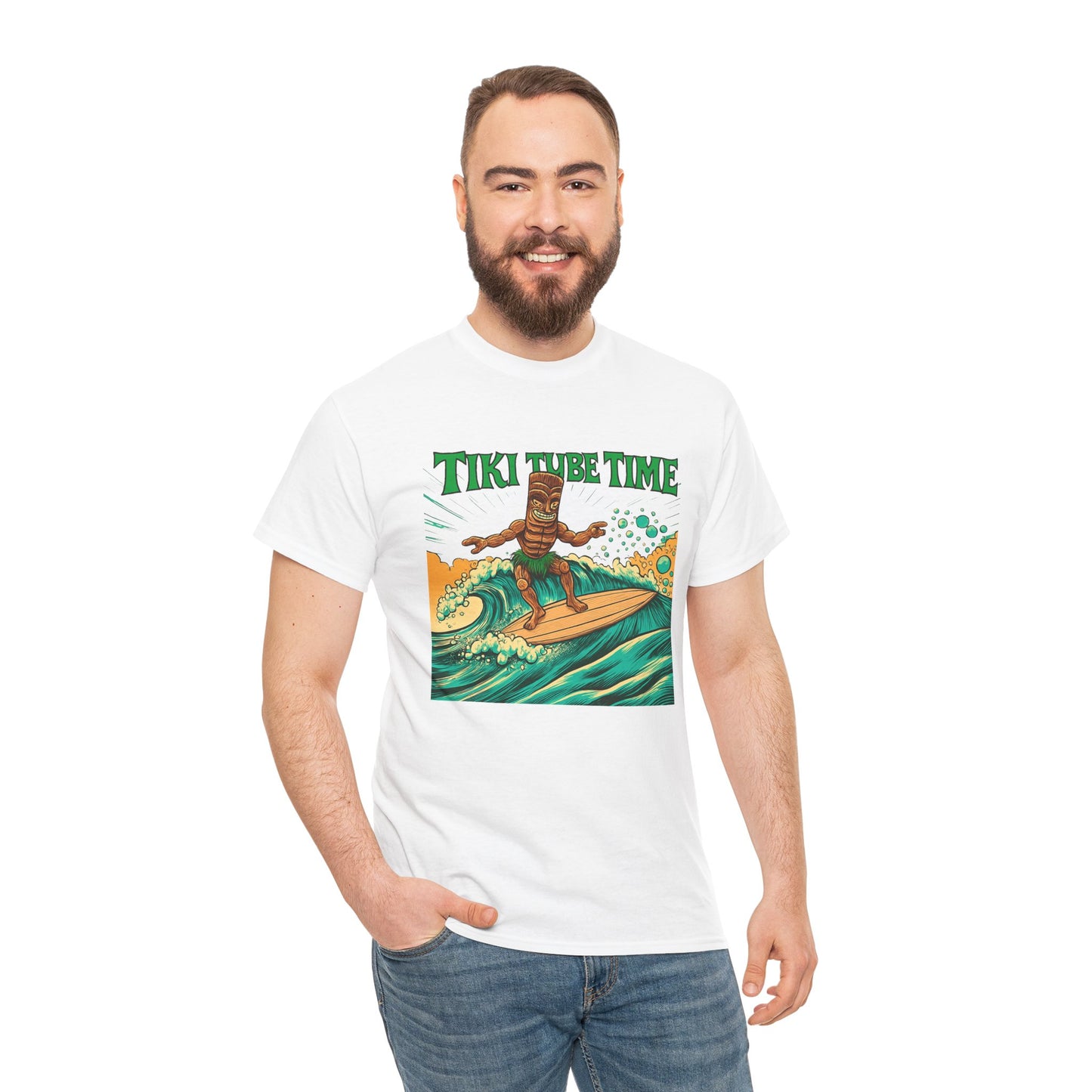 Tiki Tube Time T-shirt - Retro Au Go Go