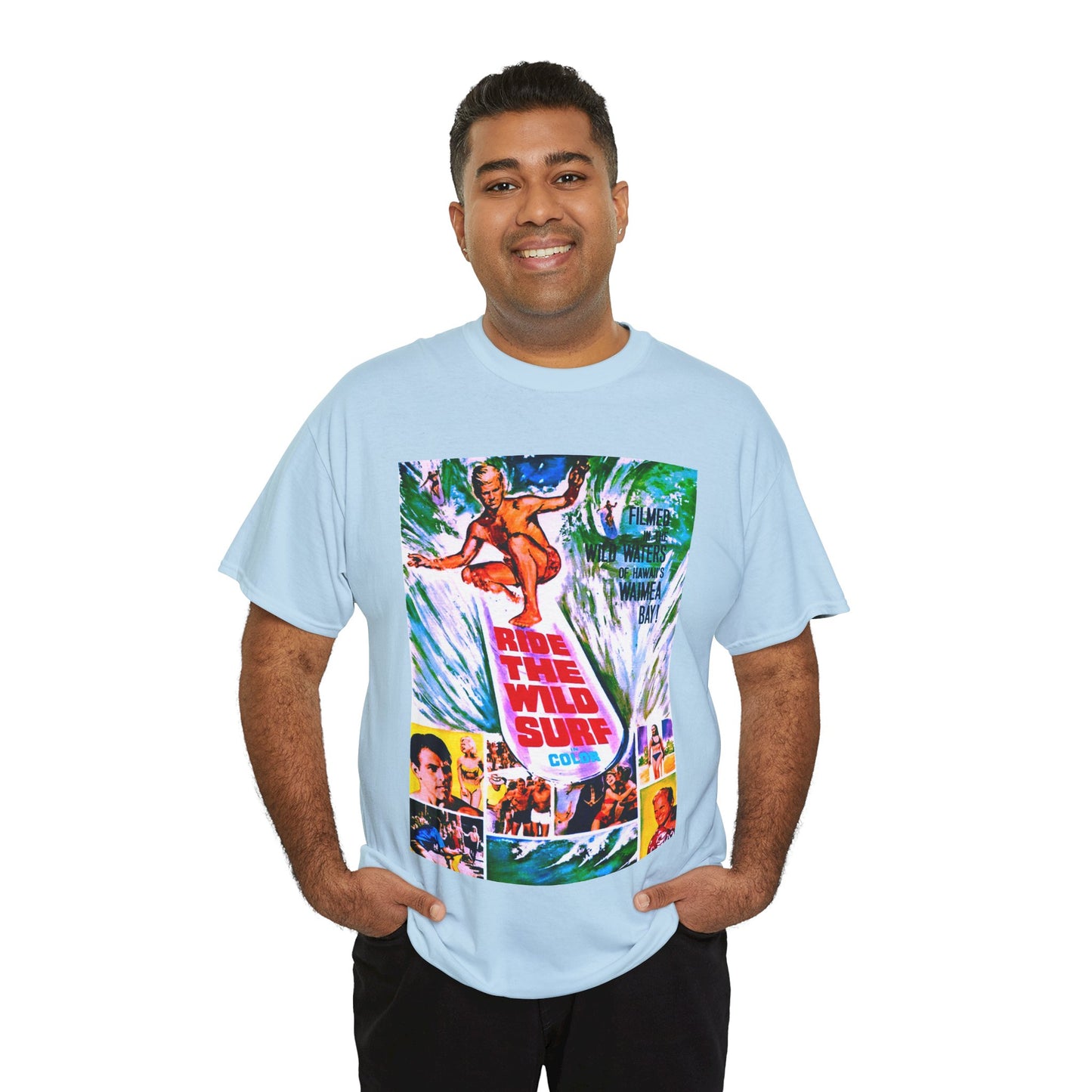 Ride The Wild Surf T-shirt - Retro Au Go Go