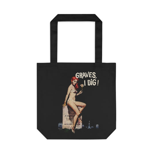 Graves I Dig Tote Bag - Retro Au Go Go