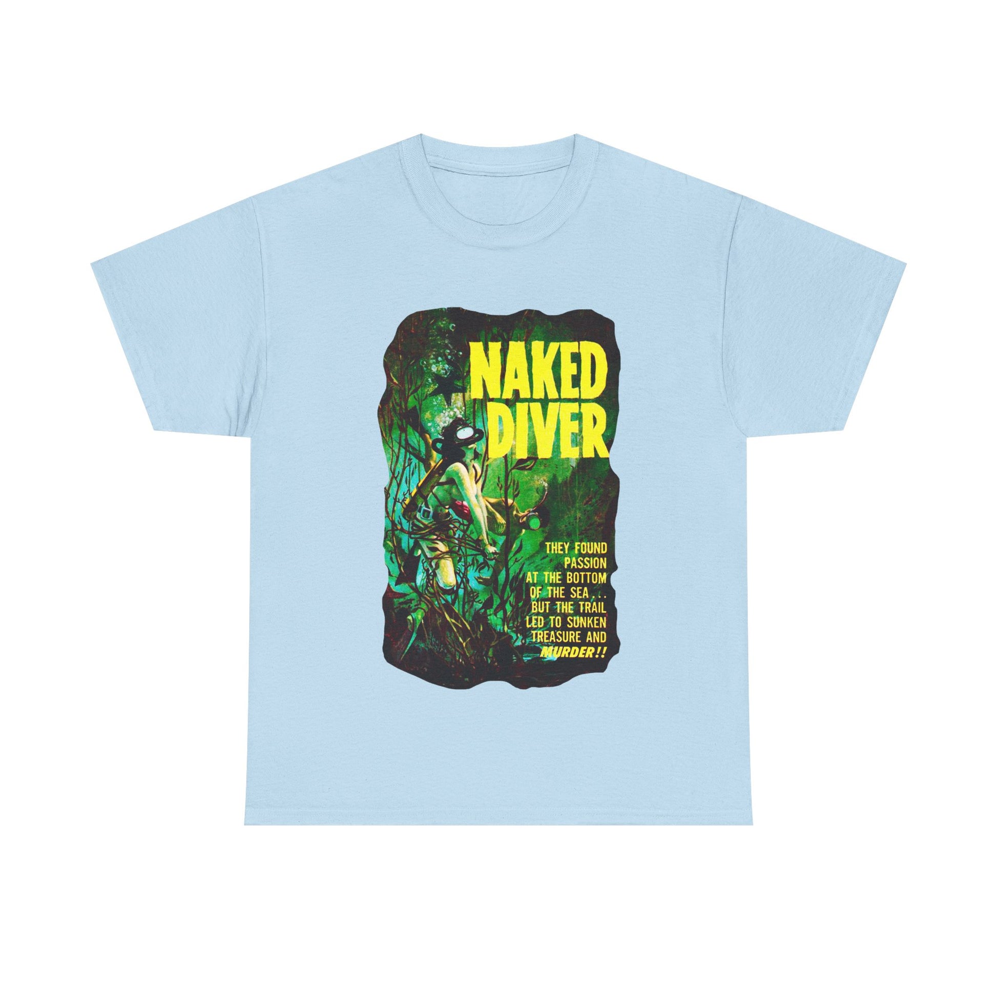 Naked Diver T-shirt - Retro Au Go Go