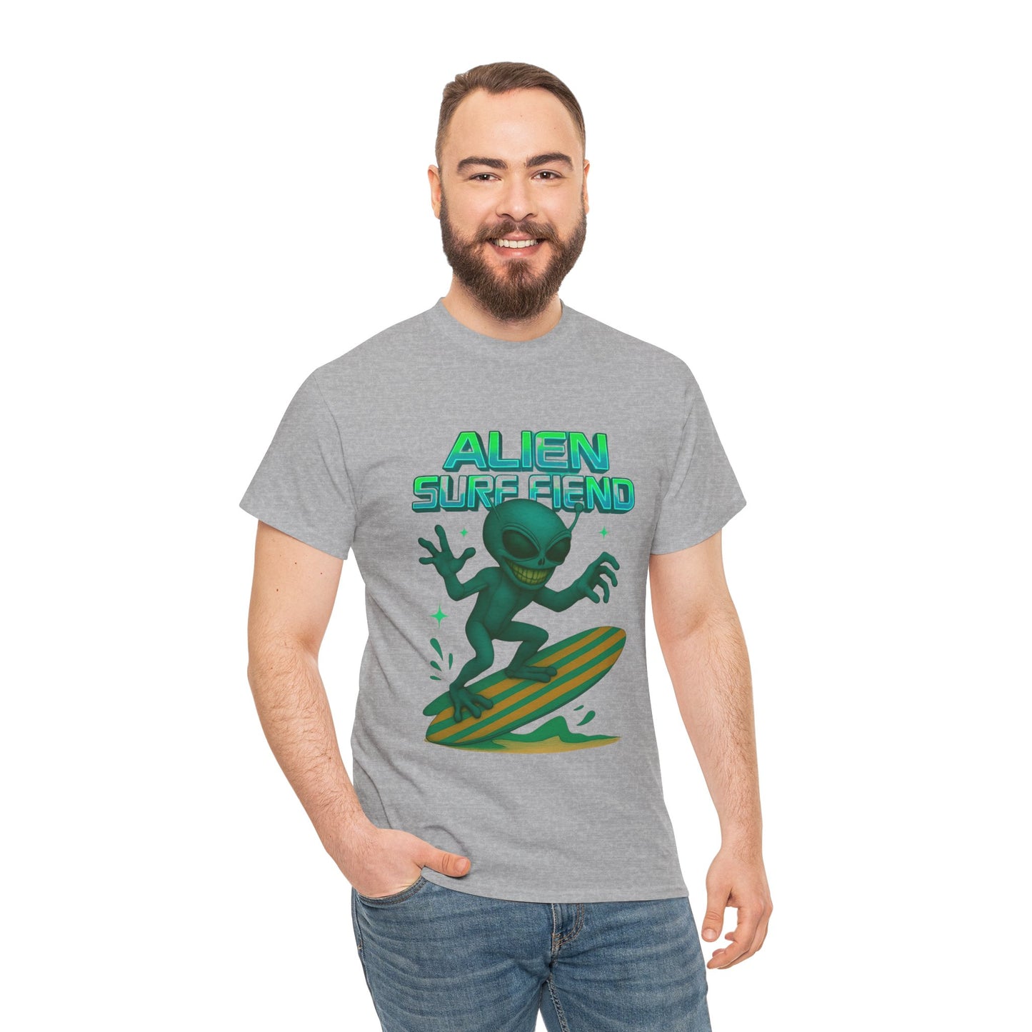 Alien Surf Fiend T-shirt - Retro Au Go Go