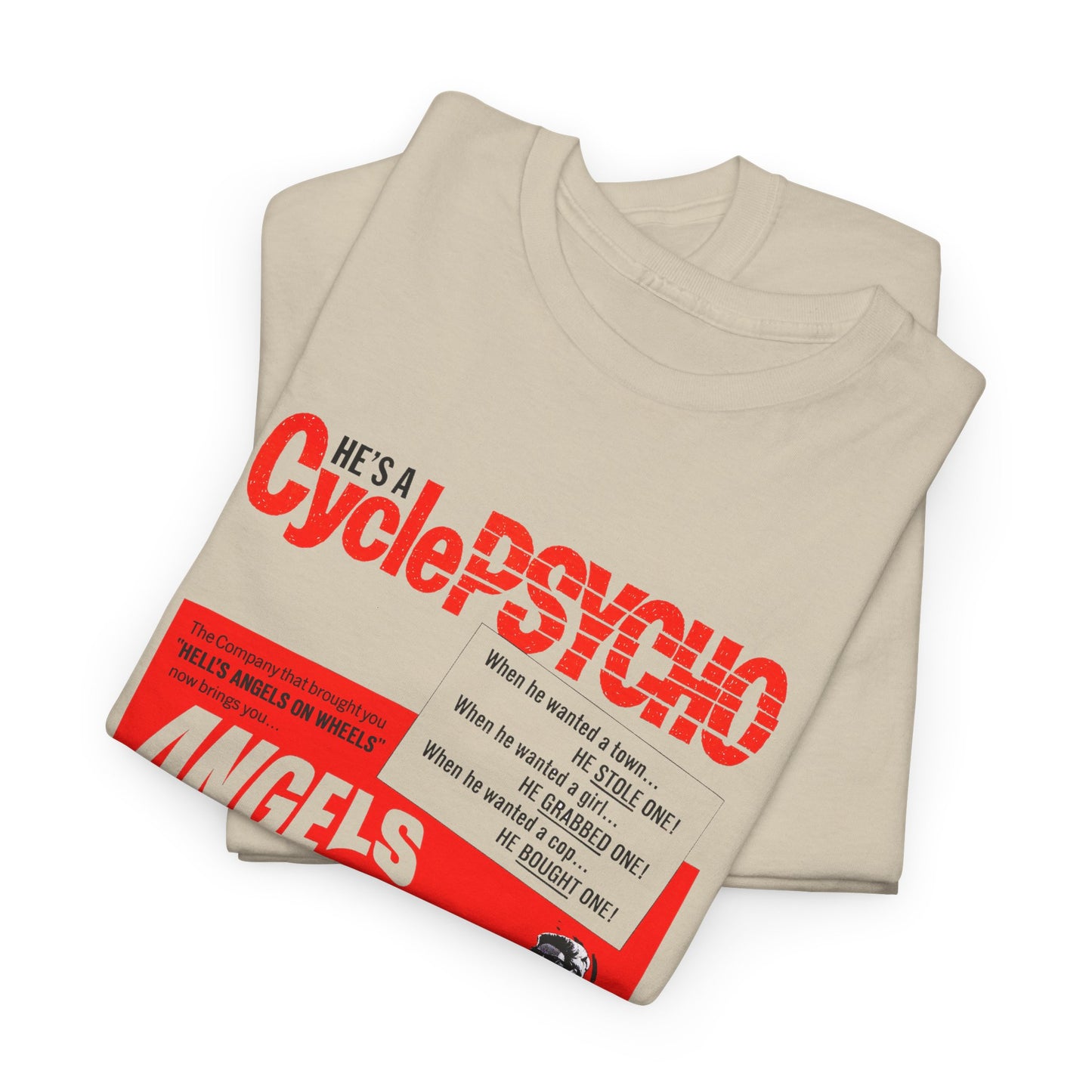 Cycle Psycho T-Shirt - Retro Au Go Go