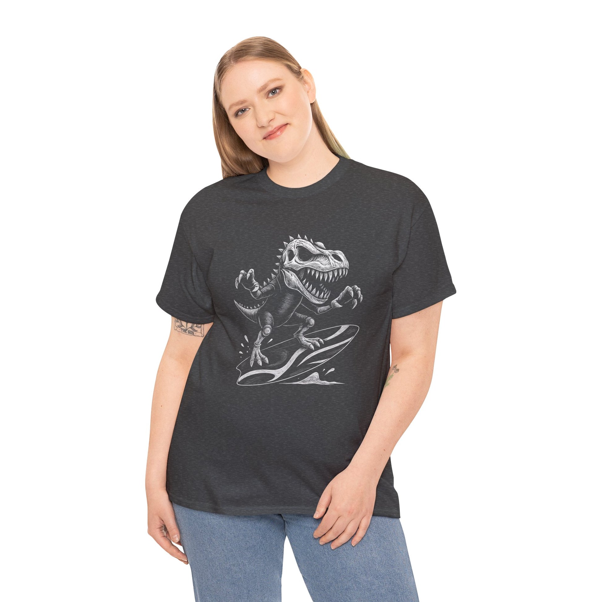 T - Rex Surfing T-shirt - Retro Au Go Go