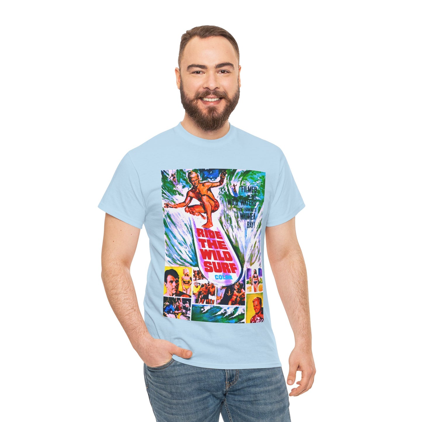 Ride The Wild Surf T-shirt - Retro Au Go Go