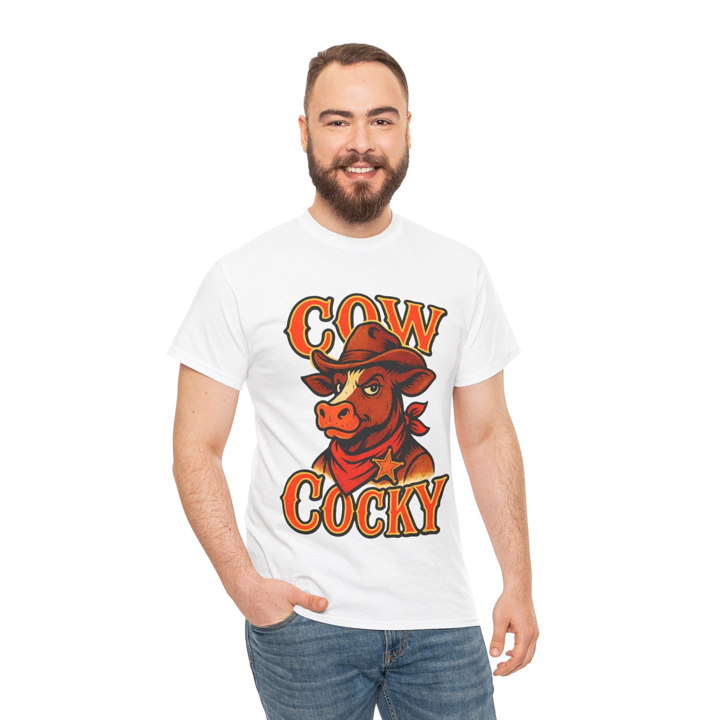Cow Cocky T-Shirt - Retro Au Go Go
