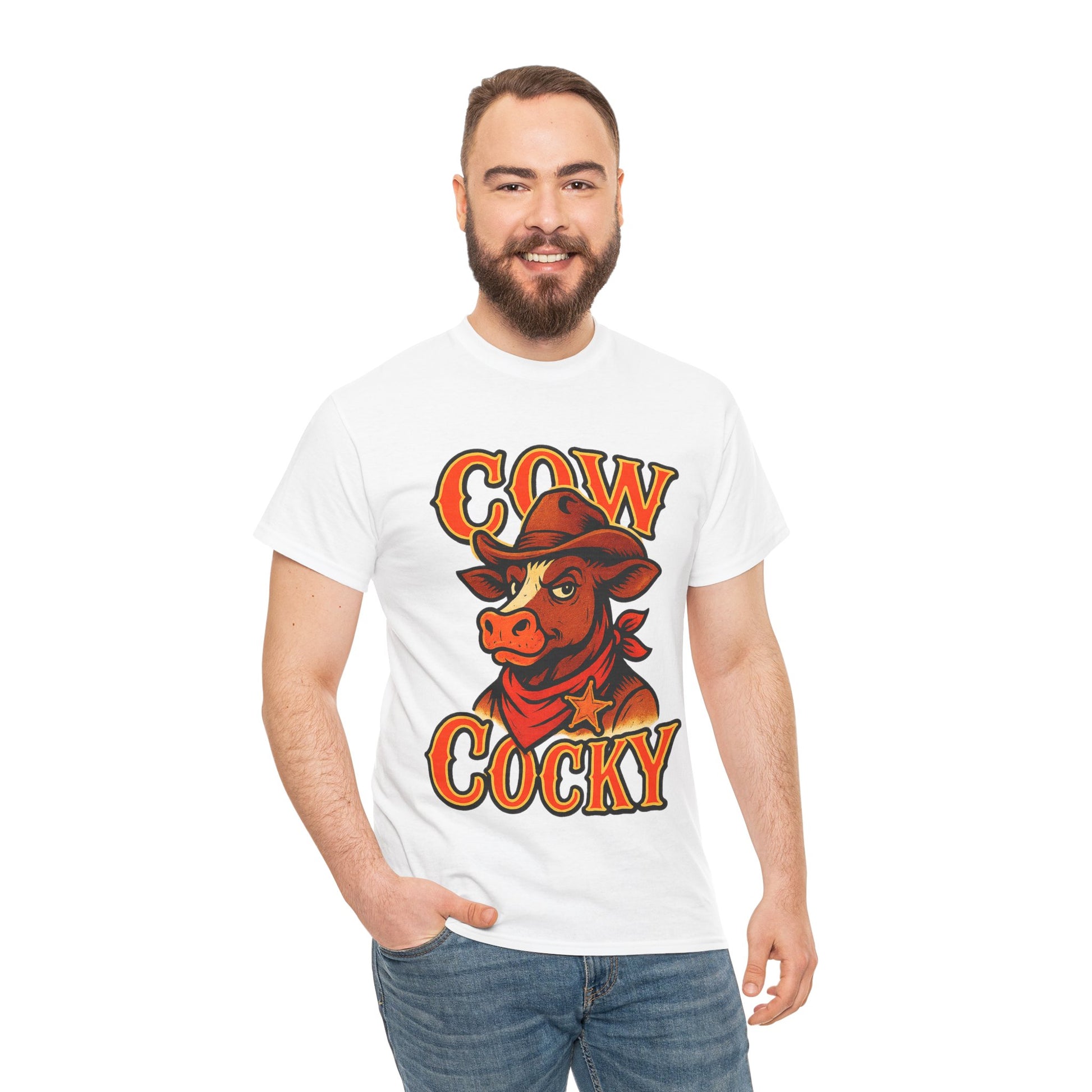 Cow Cocky T-Shirt - Retro Au Go Go