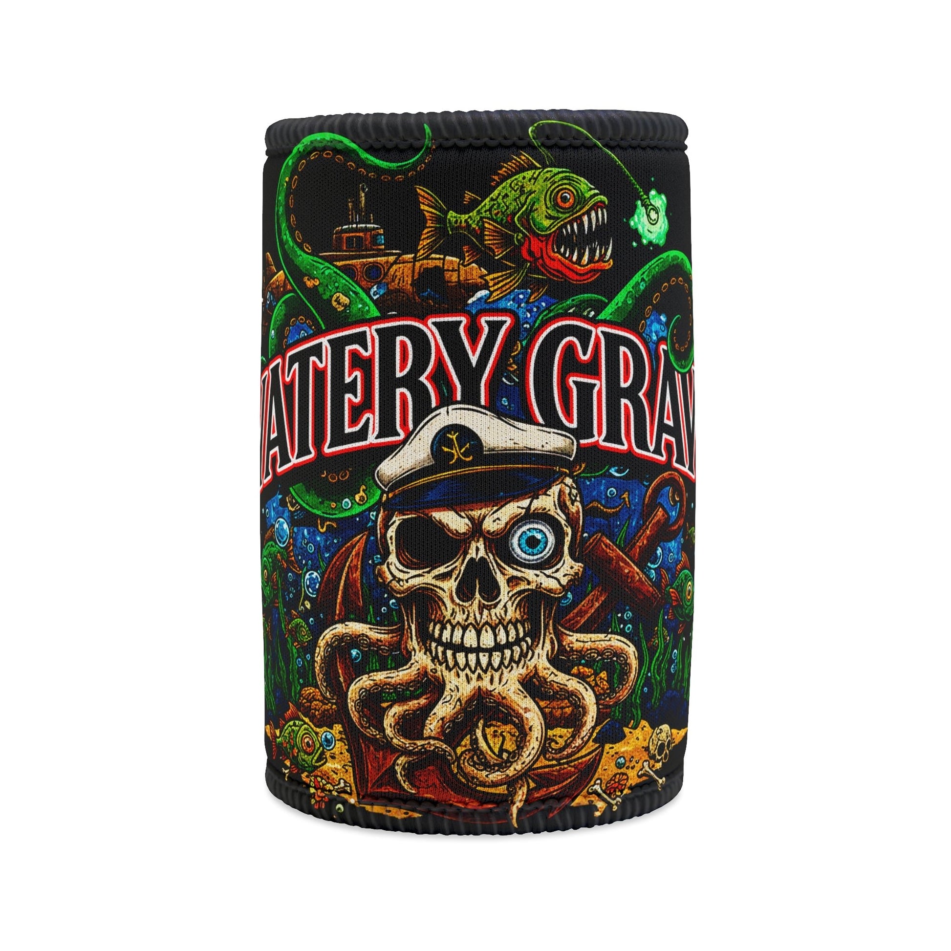 Watery Grave Stubby Cooler - Retro Au Go Go