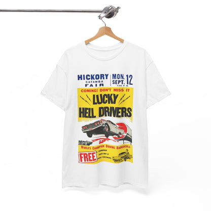 Lucky Hell Drivers T-shirt - Retro Au Go Go