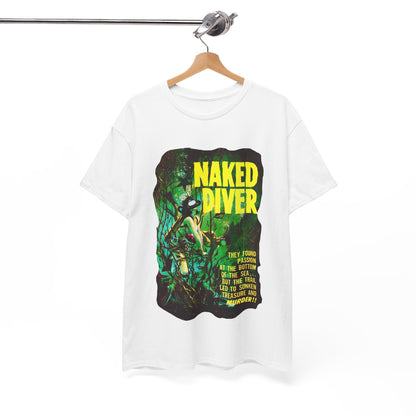 Naked Diver T-shirt - Retro Au Go Go
