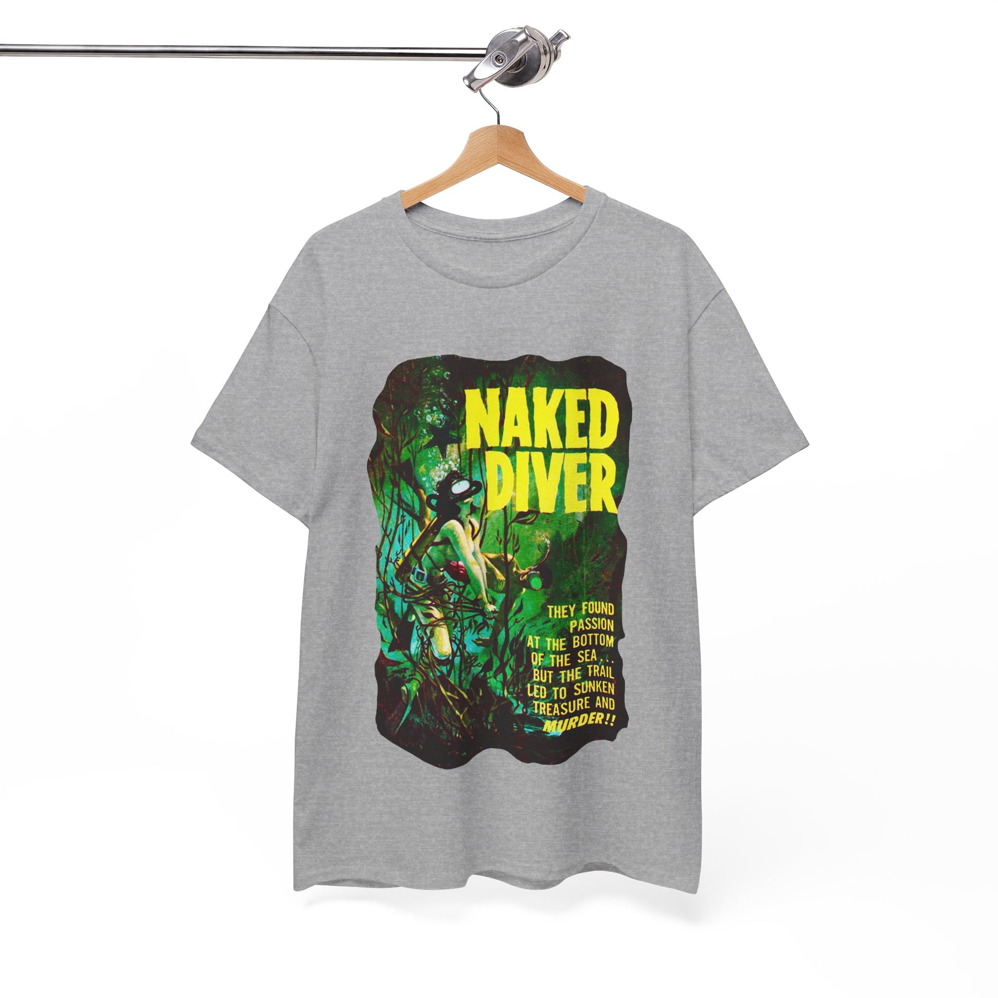 Naked Diver T-shirt - Retro Au Go Go