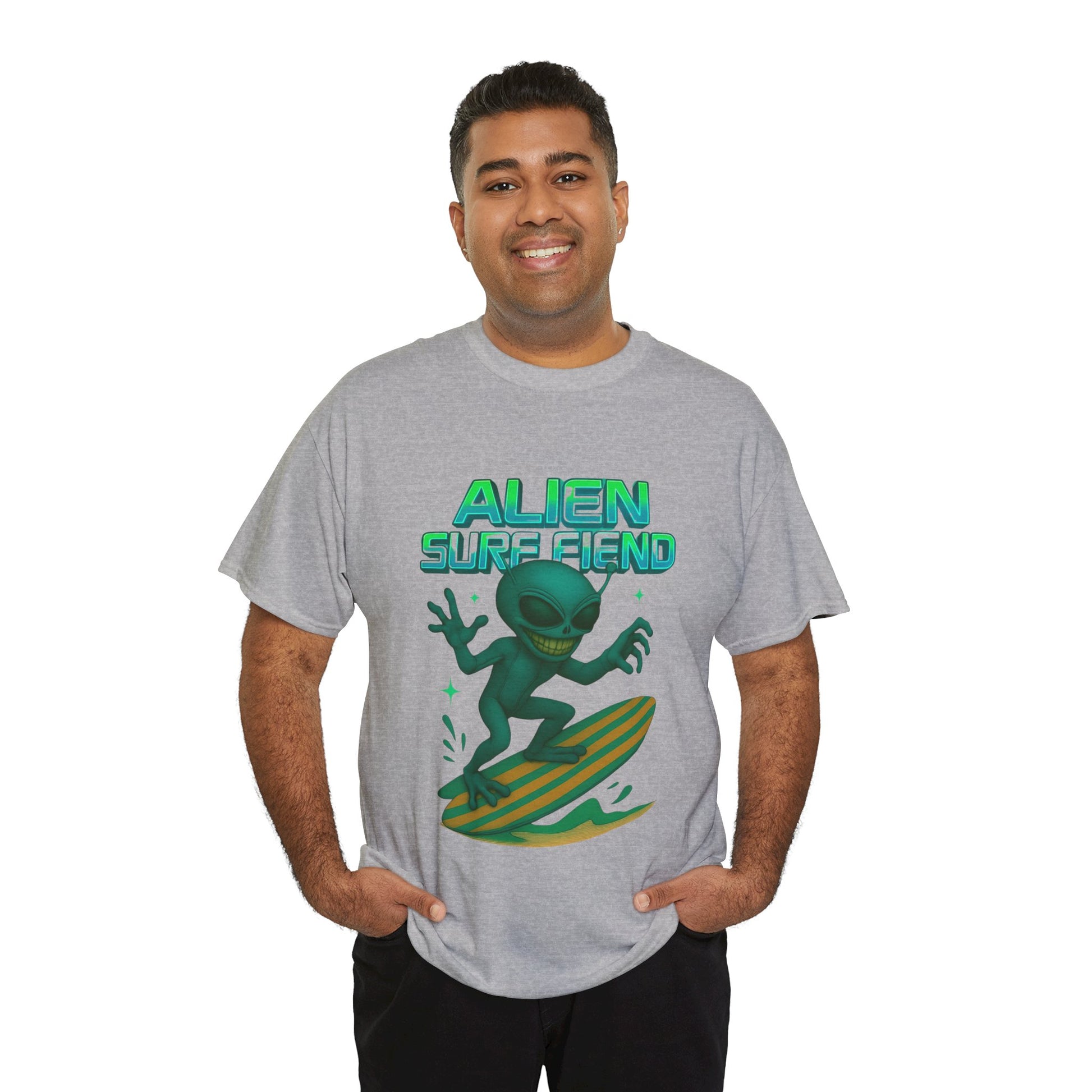Alien Surf Fiend T-shirt - Retro Au Go Go