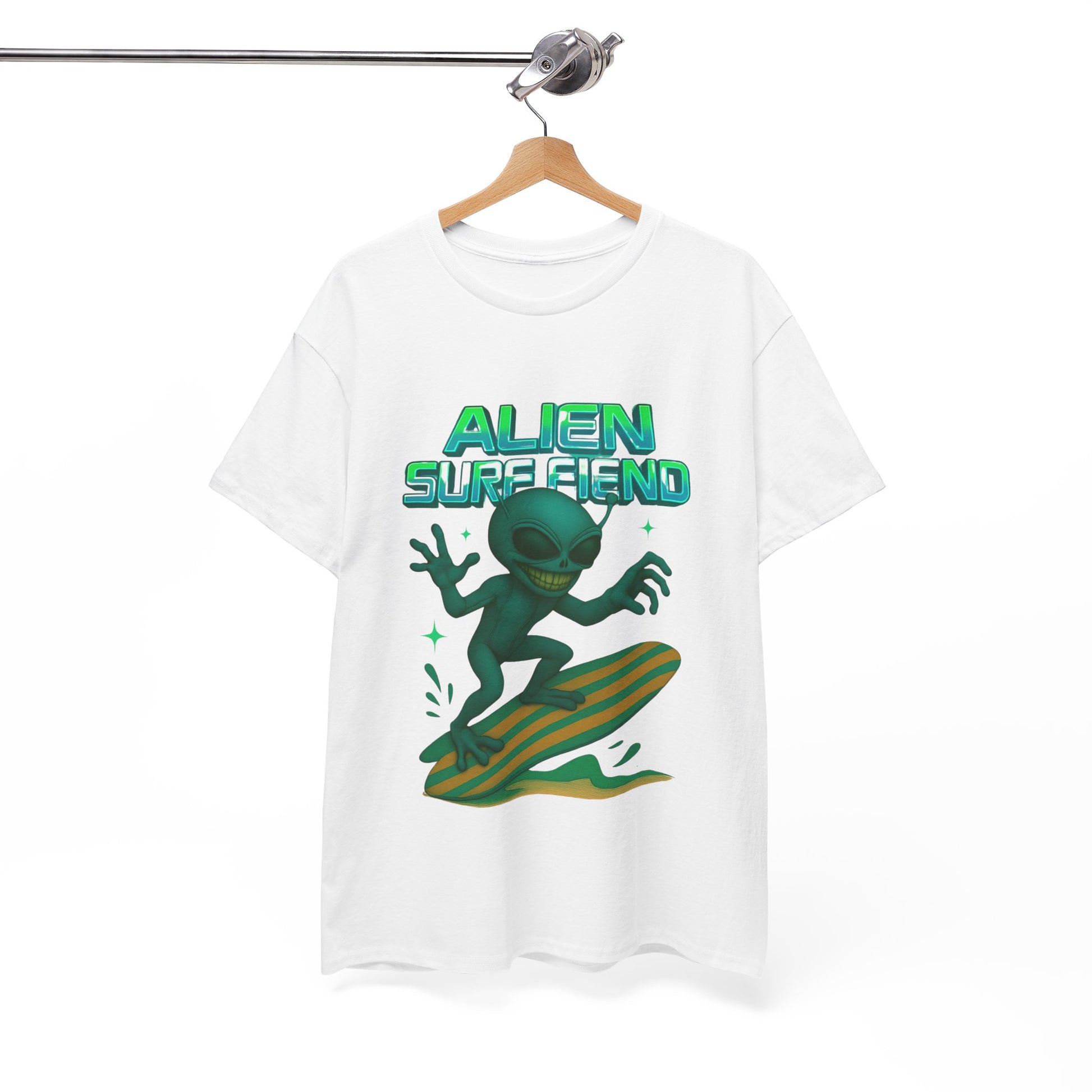 Alien Surf Fiend T-shirt - Retro Au Go Go