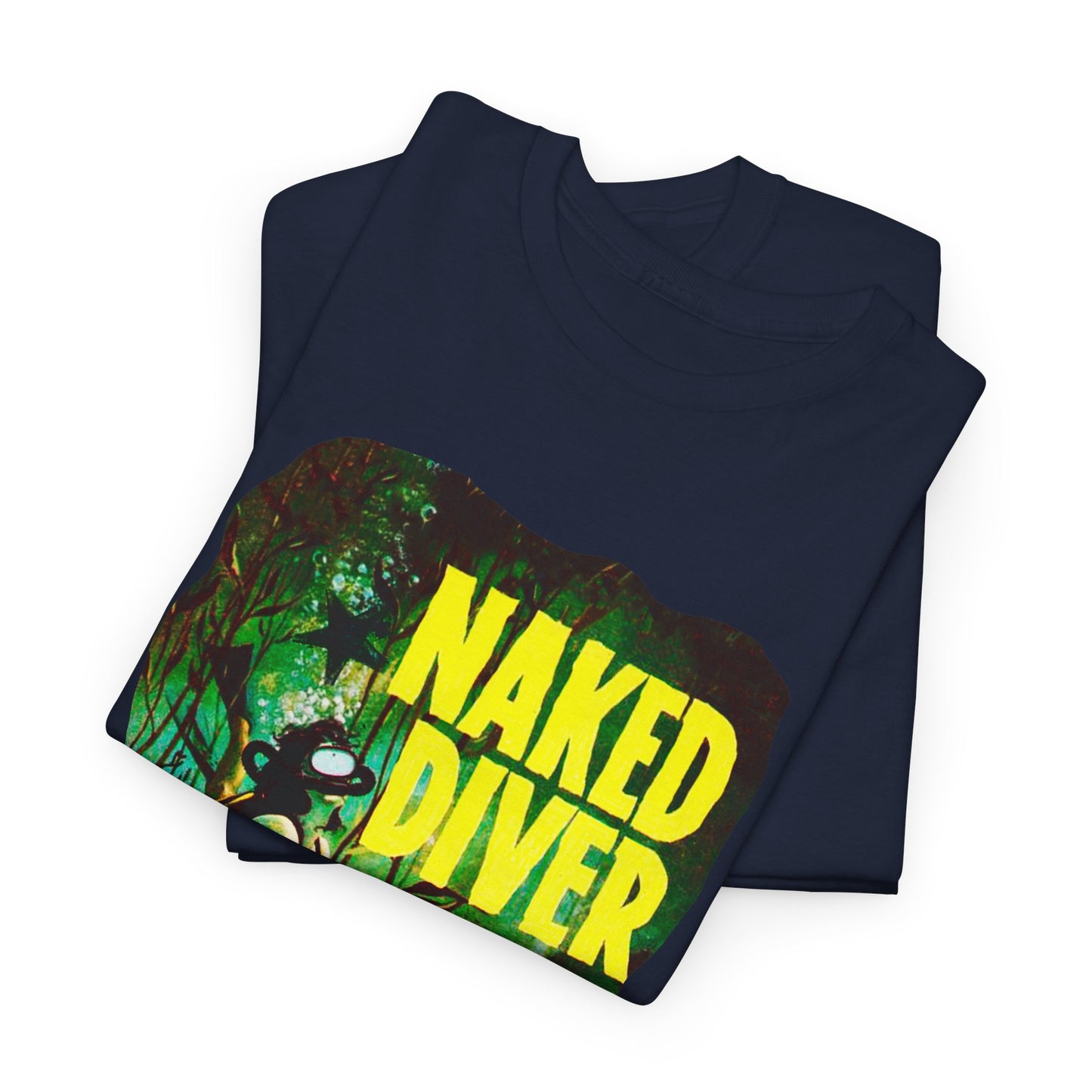 Naked Diver T-shirt - Retro Au Go Go