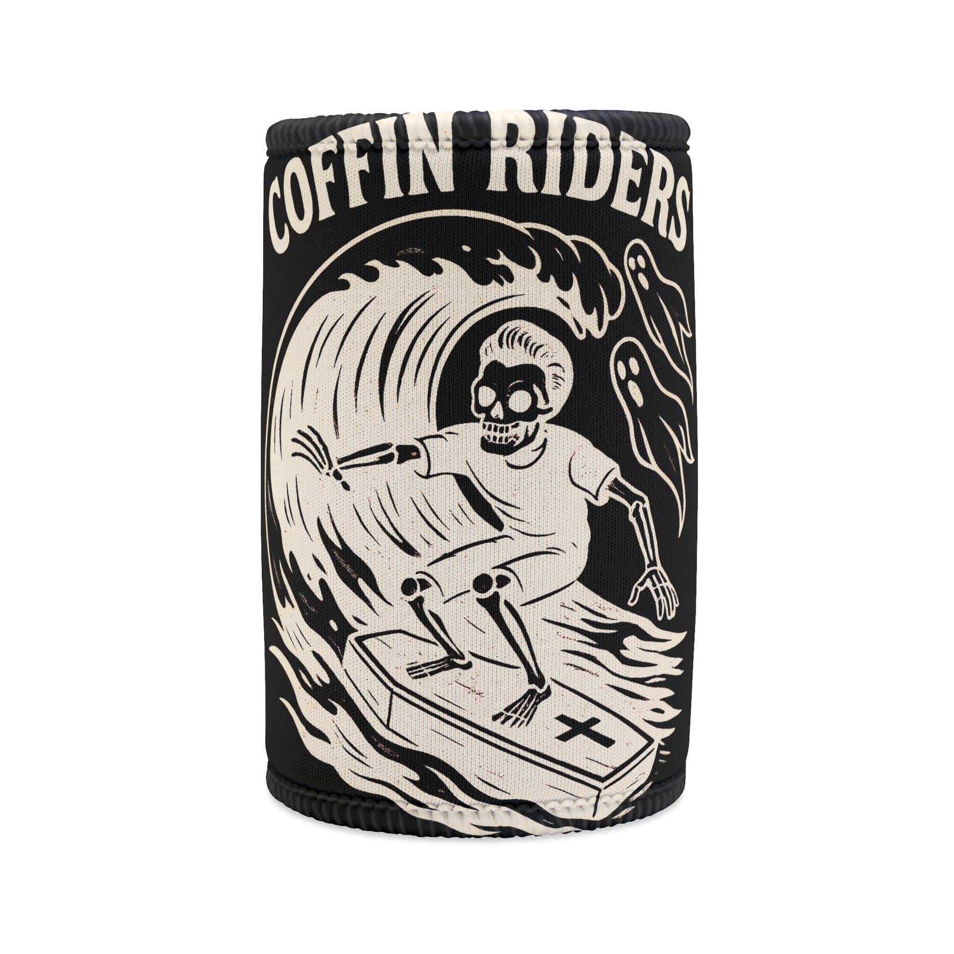 Coffin Riders Stubby Cooler - Retro Au Go Go