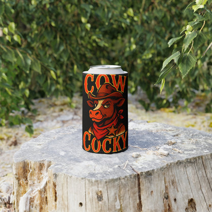 Cow Cocky Stubby Cooler - Retro Au Go Go