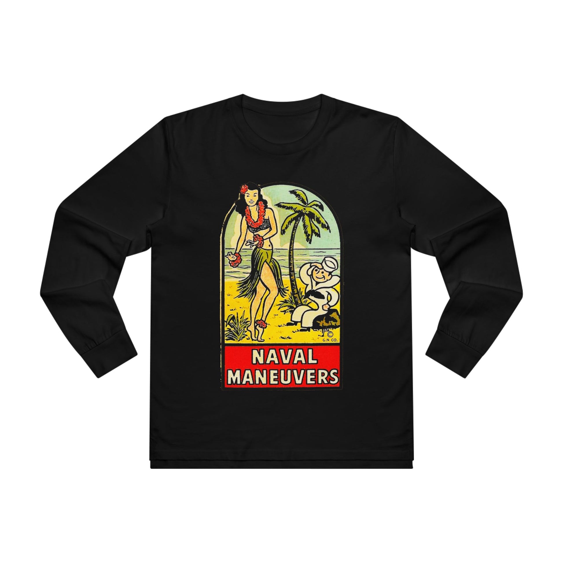 Naval Maneuvers Long Sleeve T-Shirt - Retro Au Go Go